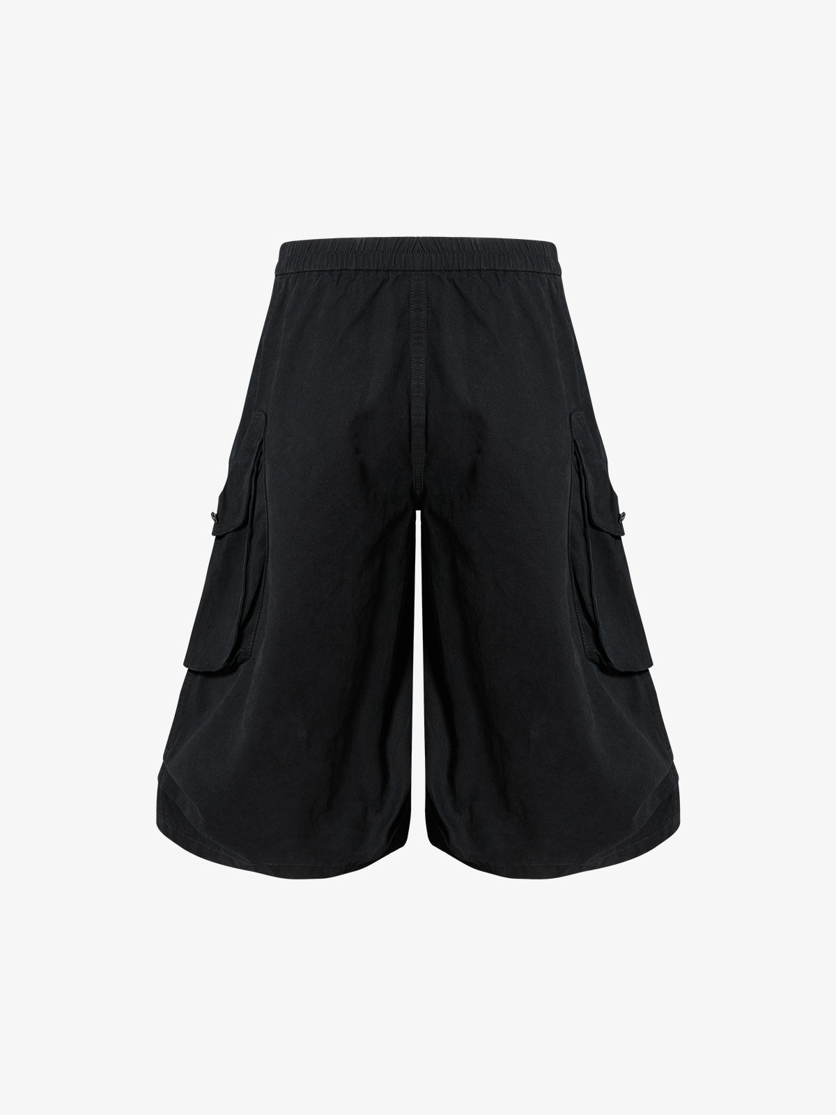 Military Cargo Wide-Leg Shorts