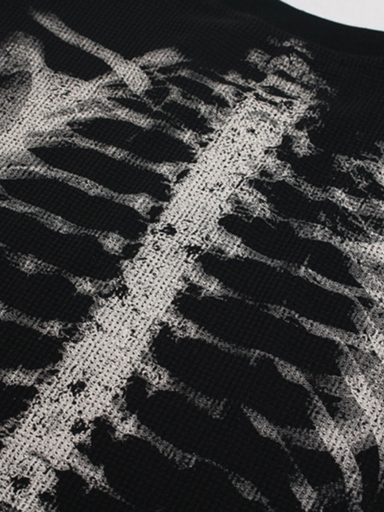 DCRB Waffle Knit Skeleton Longsleeve