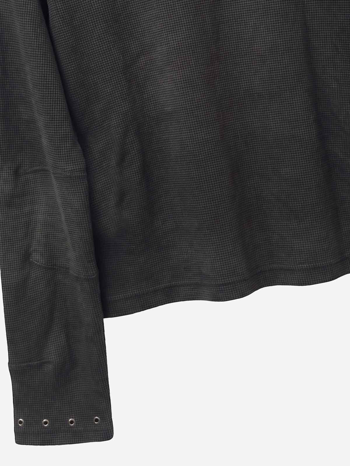 Waffle Knit Metal Detail Tee