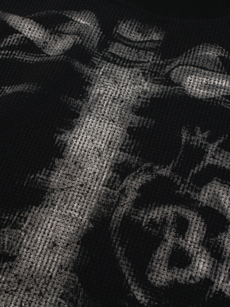 DCRB Waffle Knit Skeleton Longsleeve