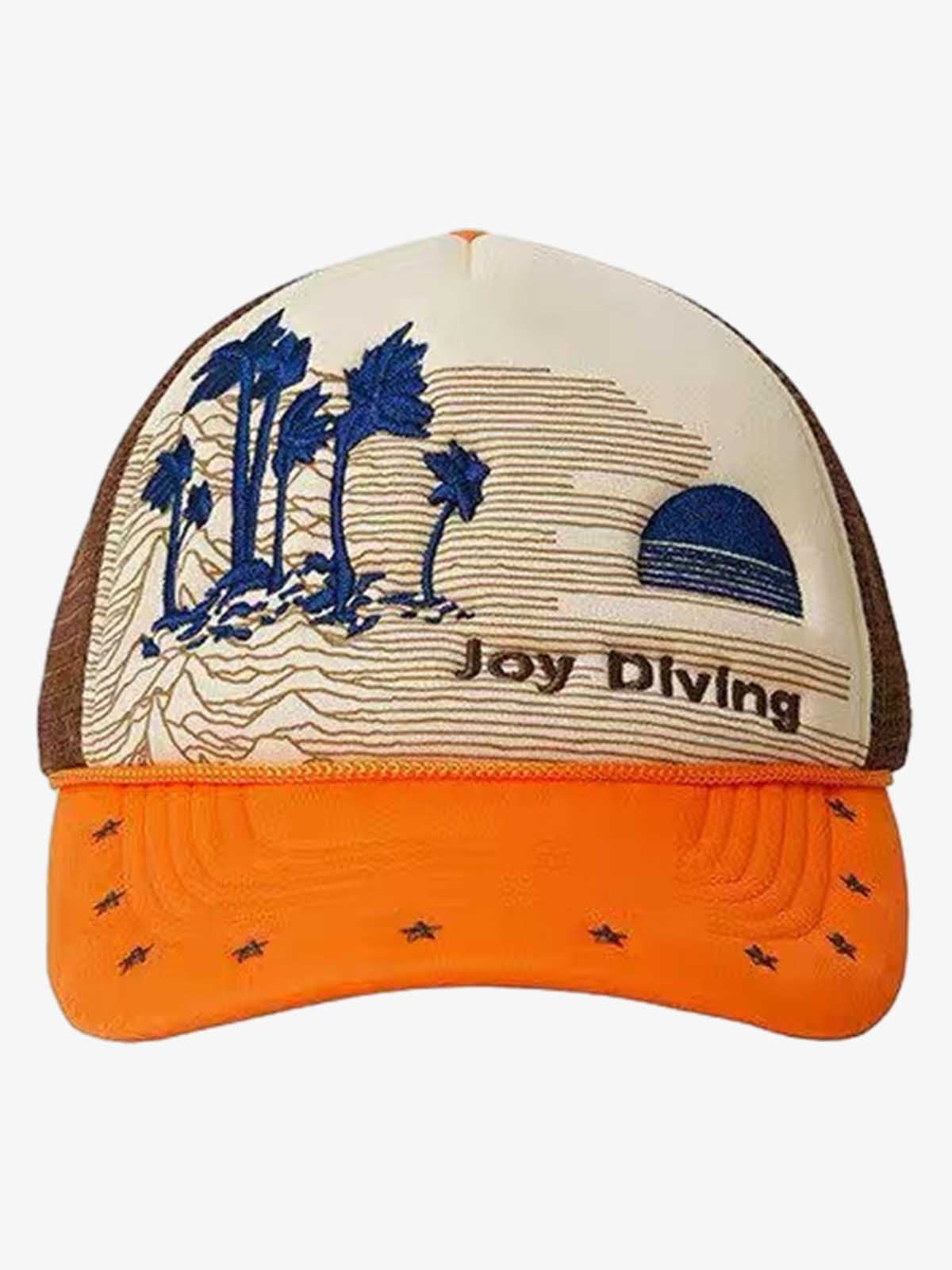Palm Tree Mesh Trucker Hat