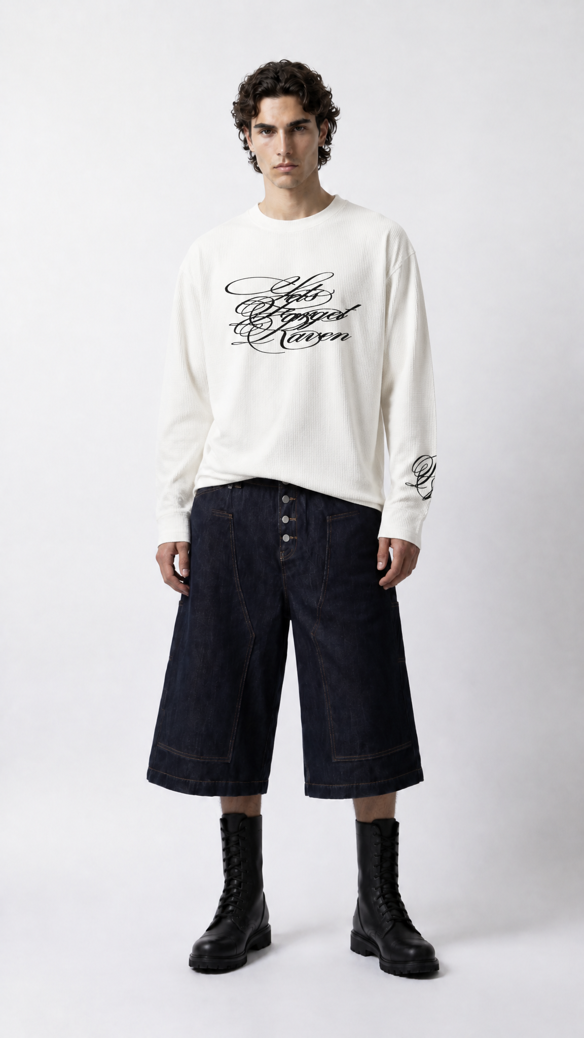Script Waffle Longsleeve