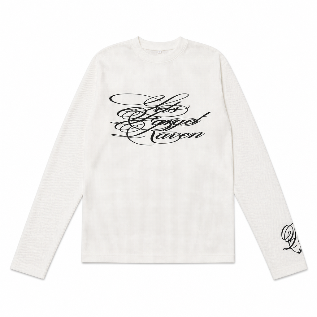 Script Waffle Longsleeve
