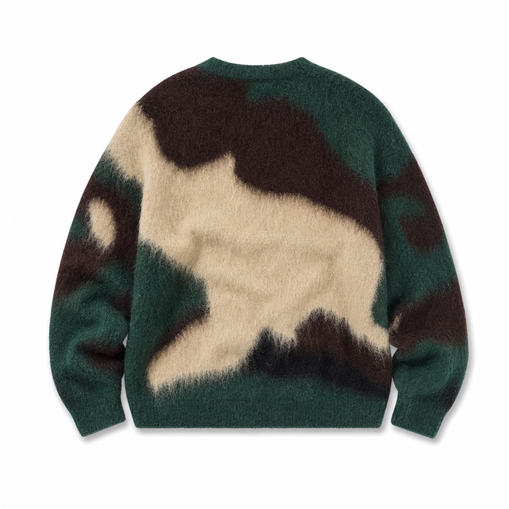 Camo Plush Sweater