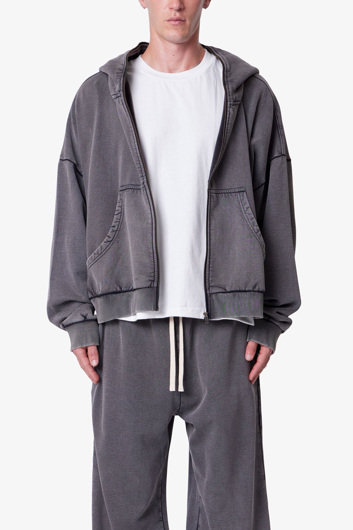 Full Zip Hoodie - Vintage Black