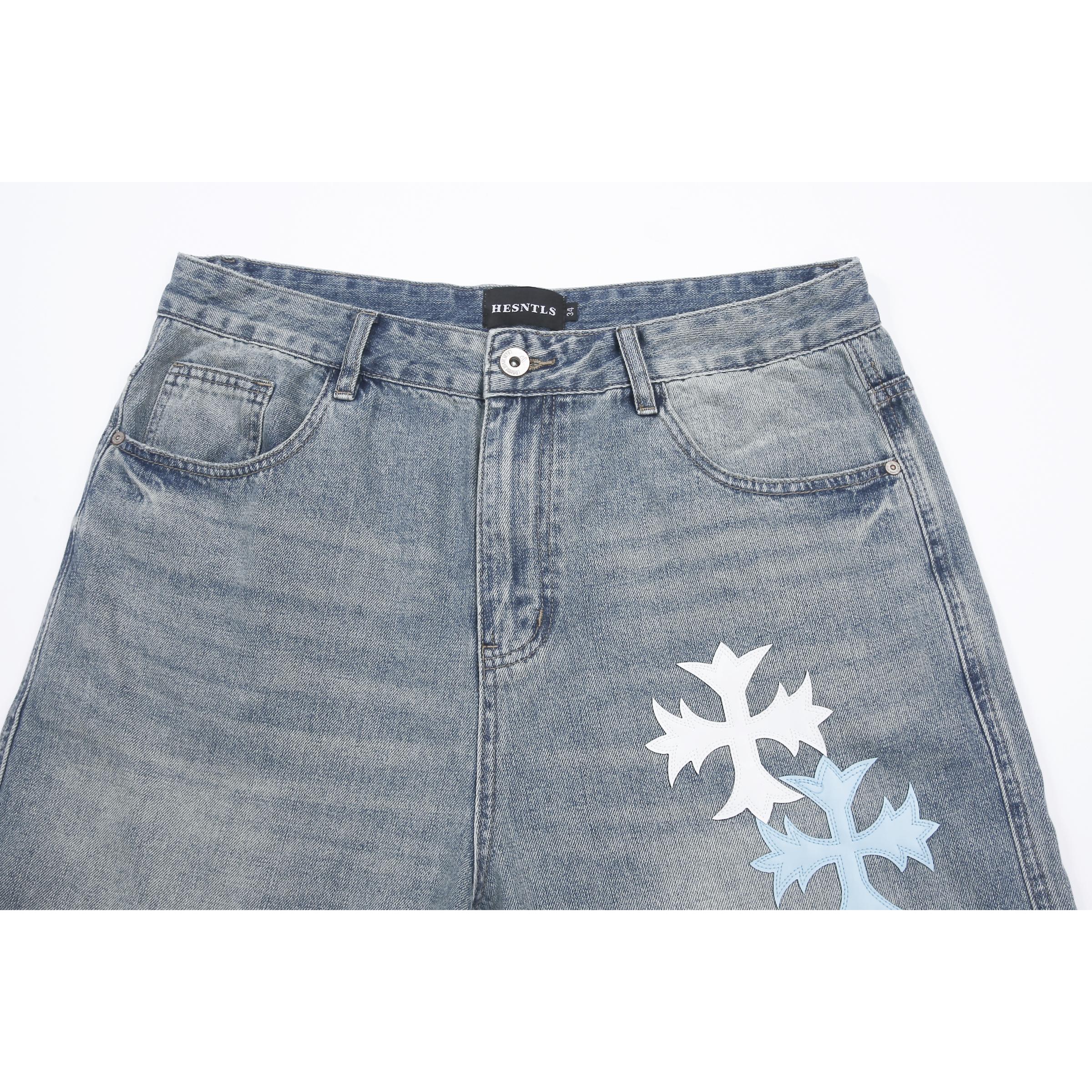 Baggy Fit | Medieval Cross Baby Blue
