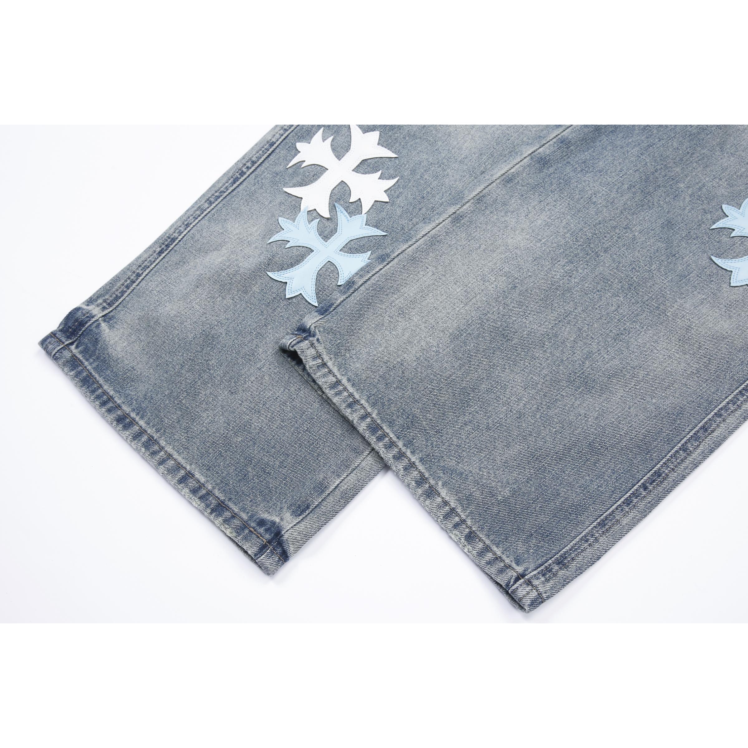 Baggy Fit | Medieval Cross Baby Blue