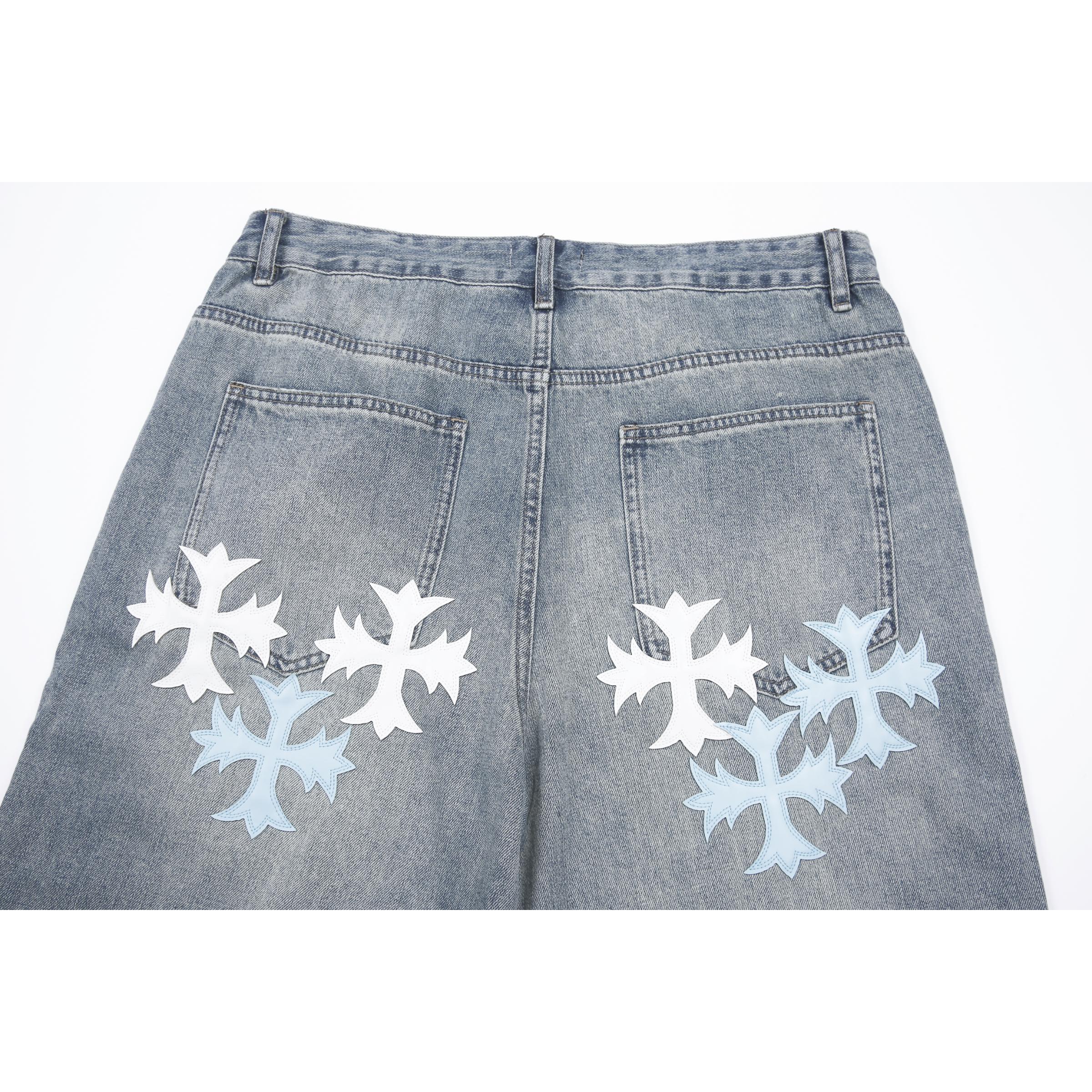 Baggy Fit | Medieval Cross Baby Blue