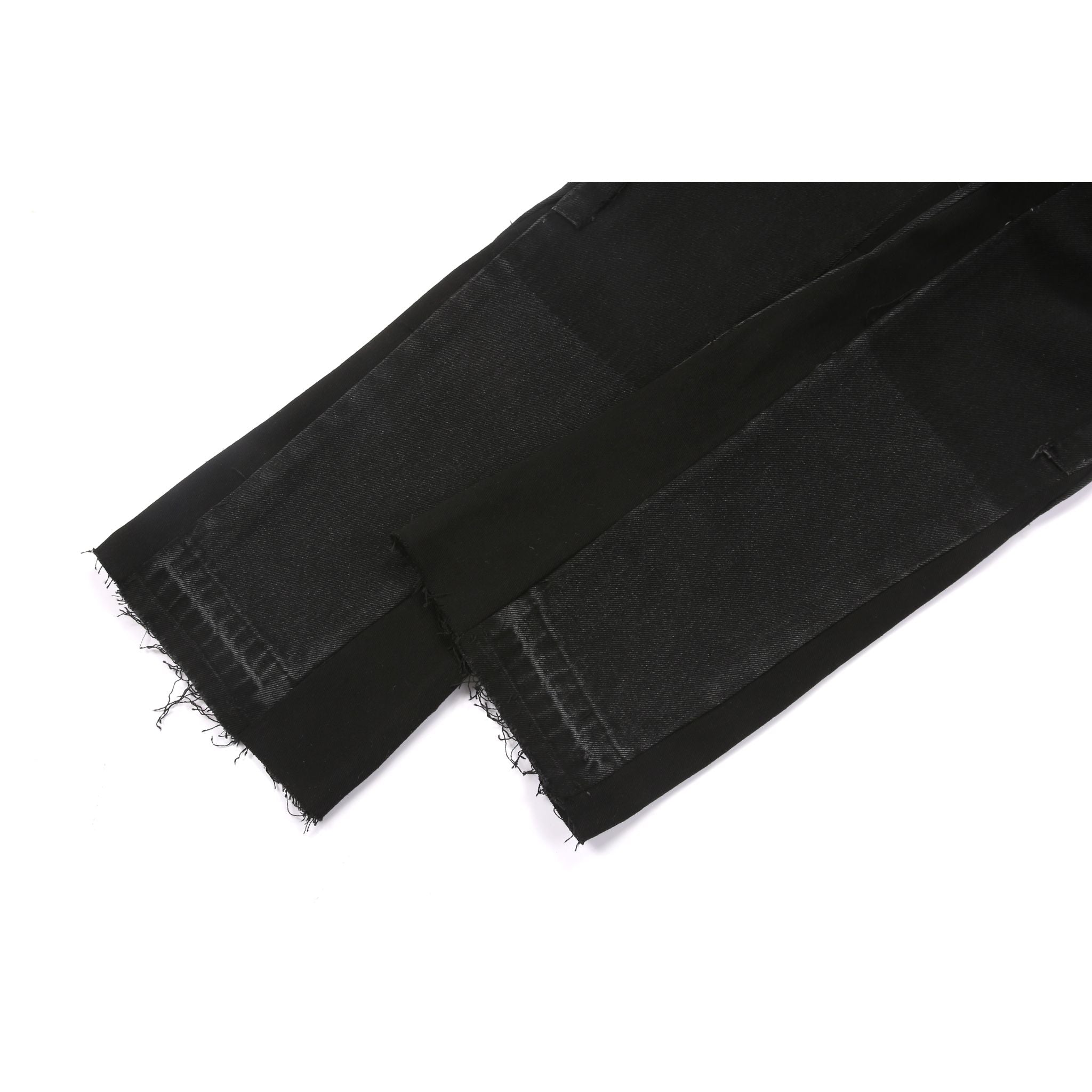 Flare Denim - Patch-work Black