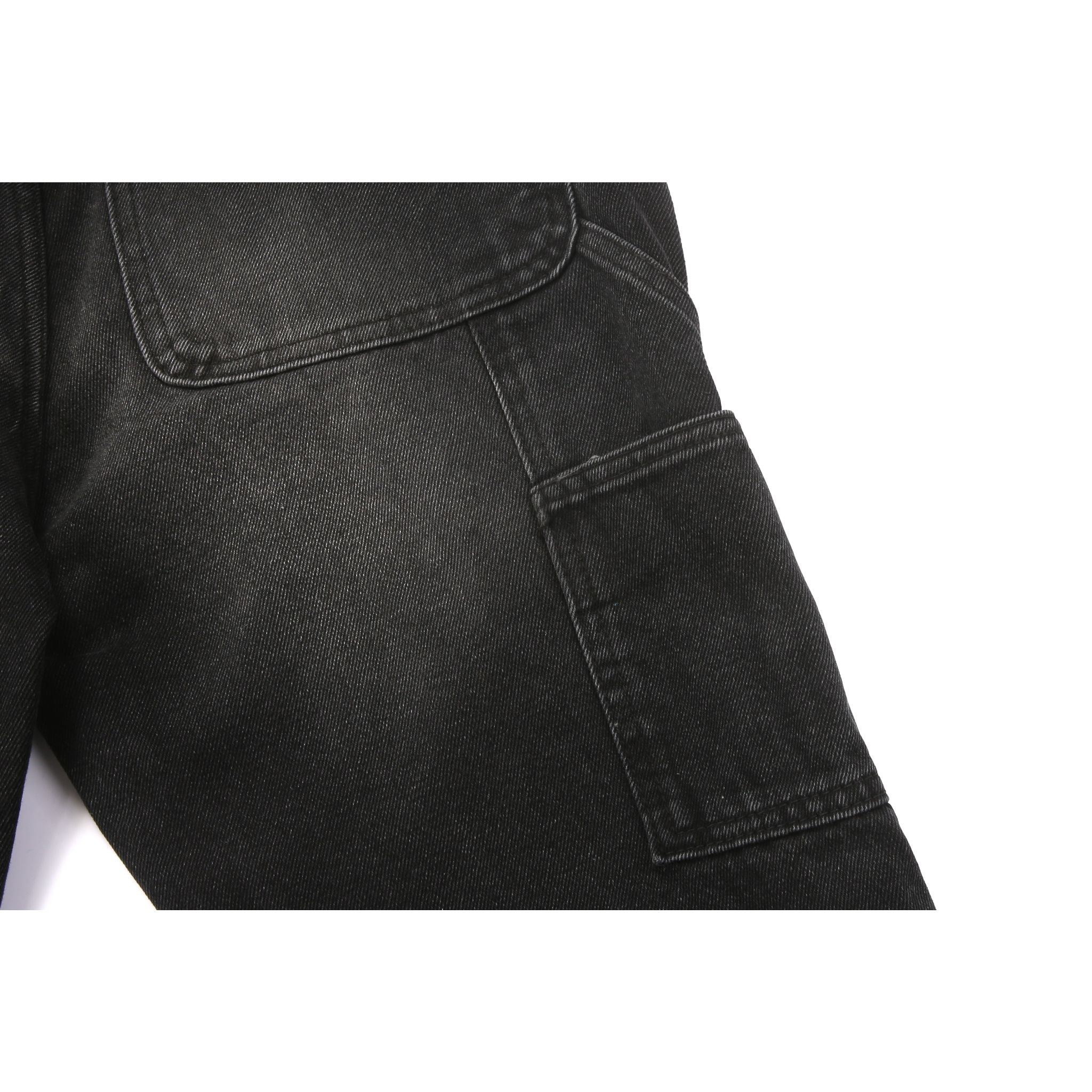 Flare Denim - Patch-work Black