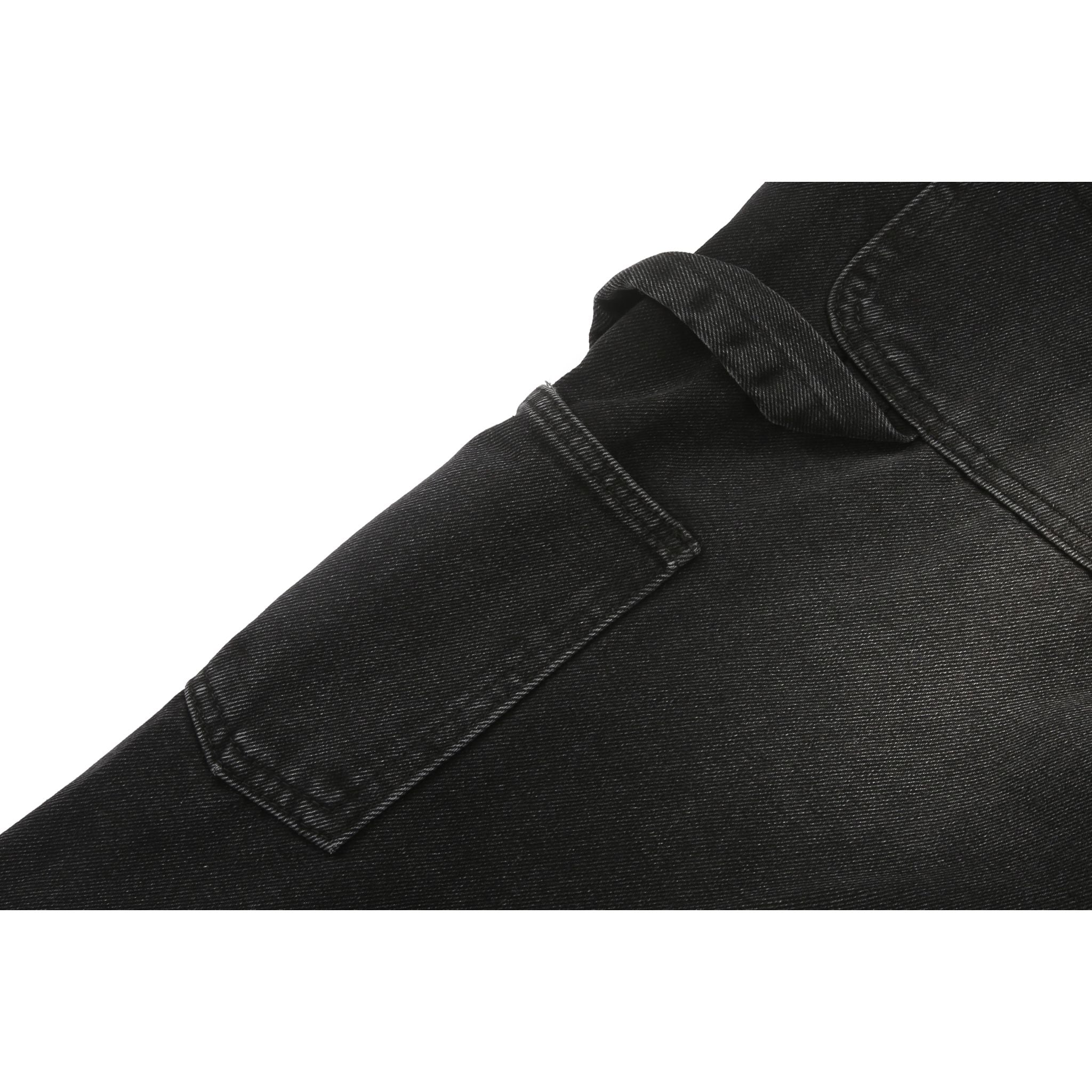 Flare Denim - Patch-work Black