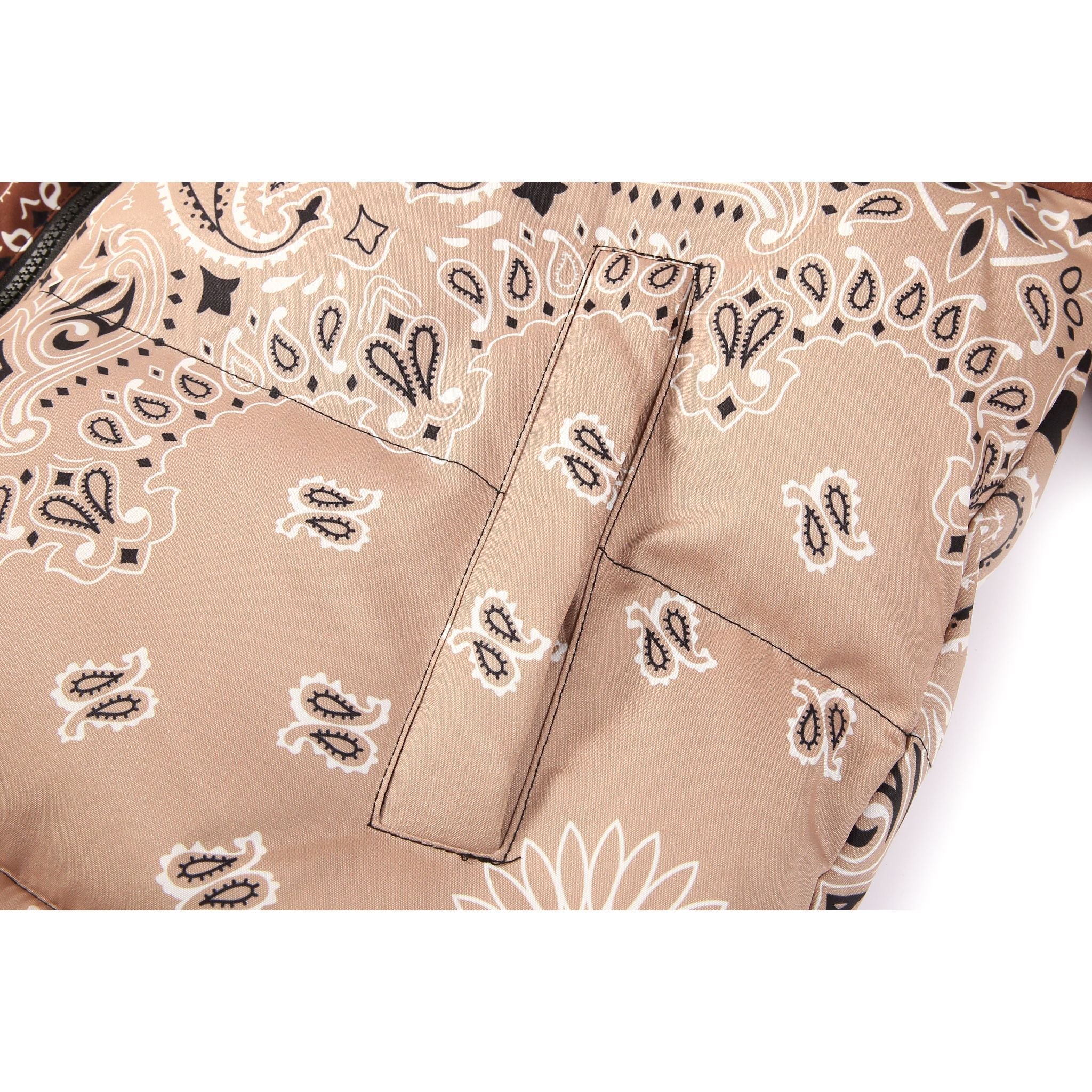 LE1 | Brown Paisley Puffer