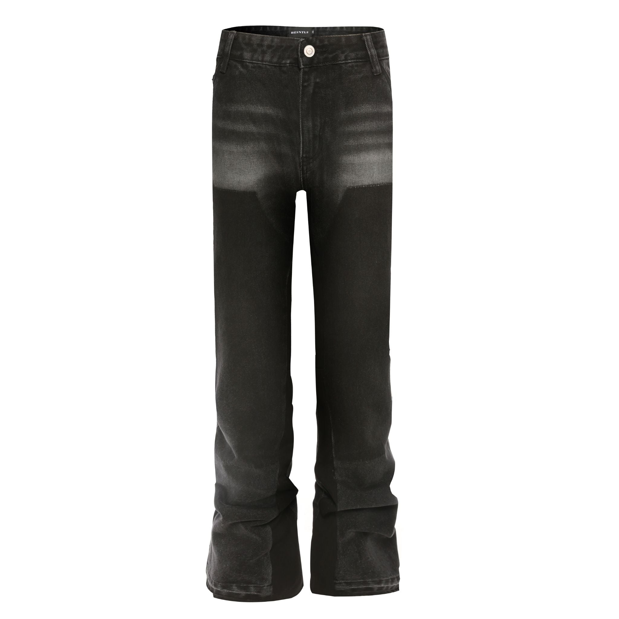 Flare Denim - Patch-work Black