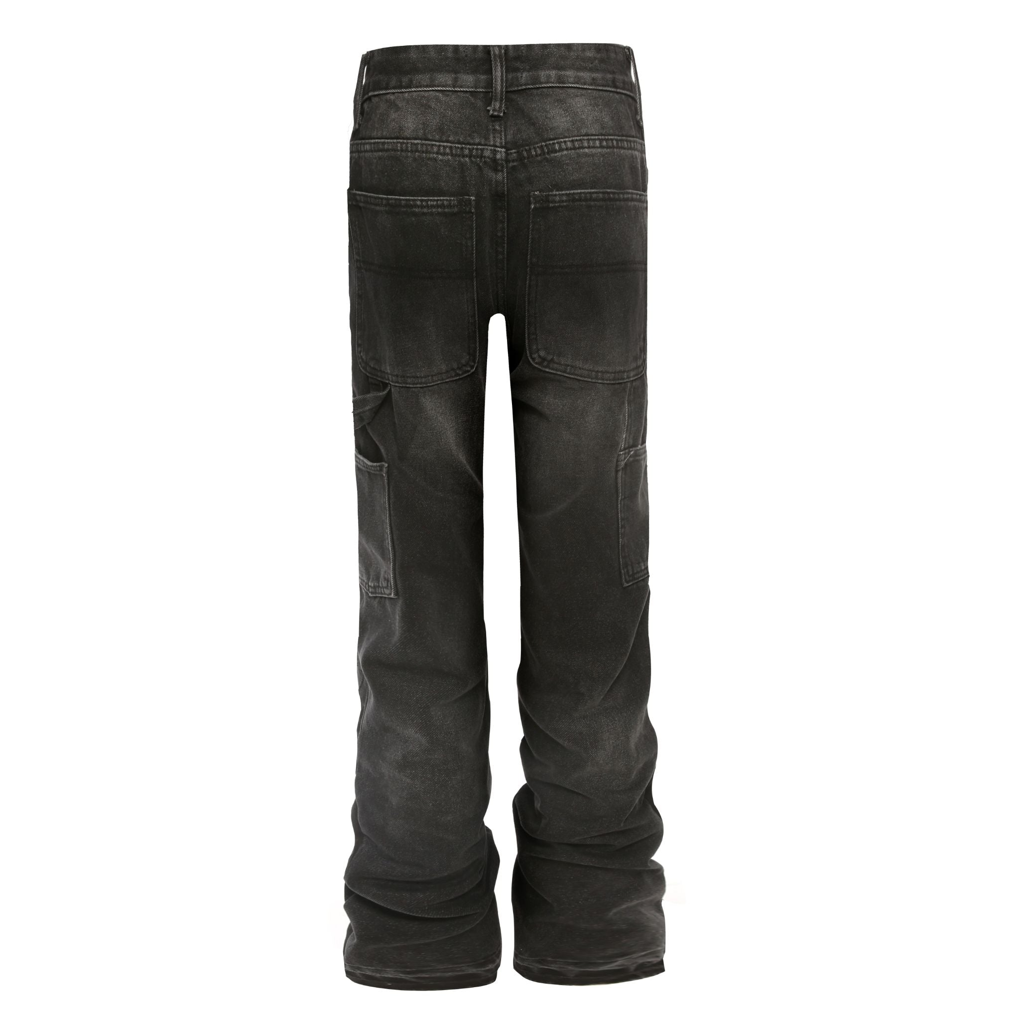 Flare Denim - Patch-work Black