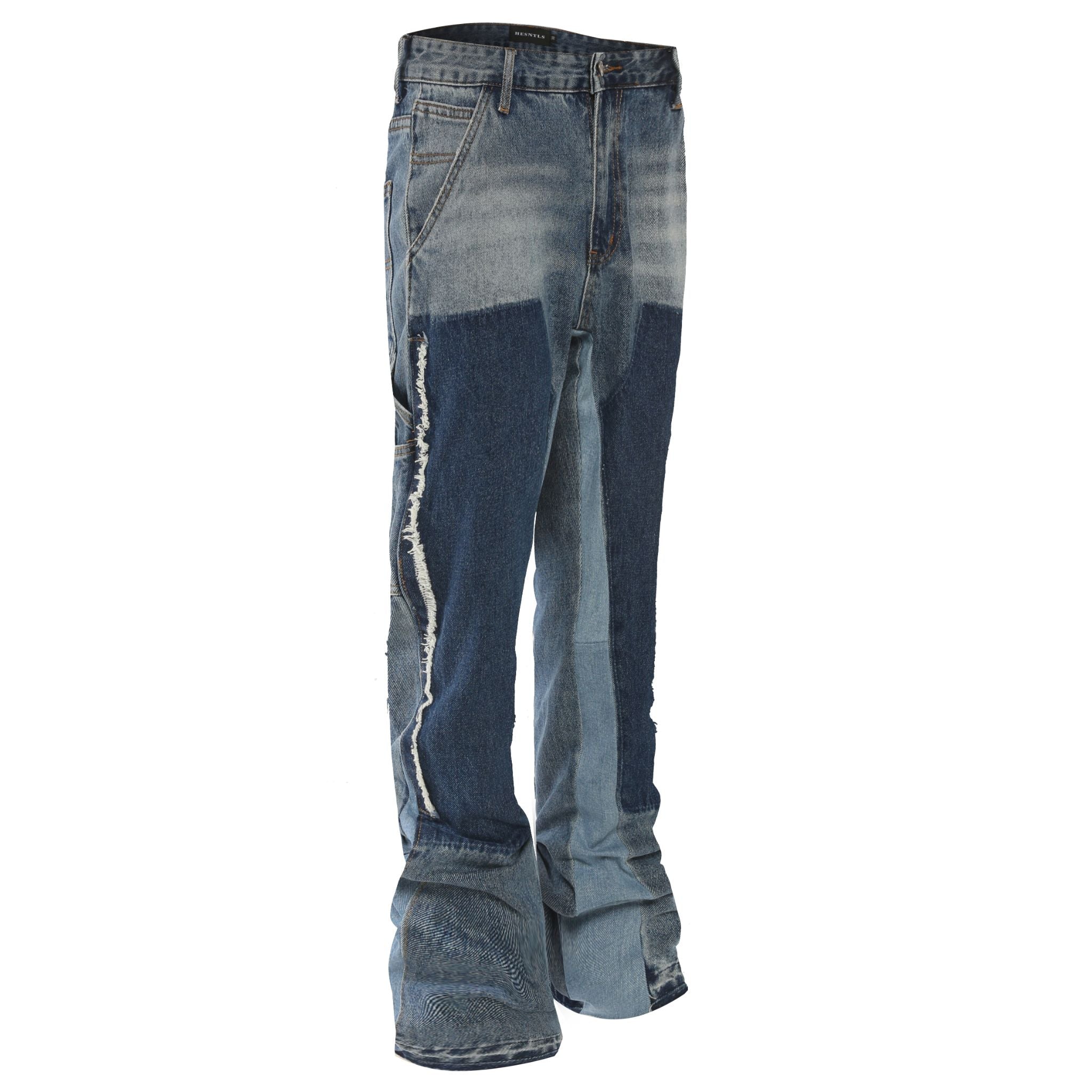 Flare Denim - Patch-work Indigo