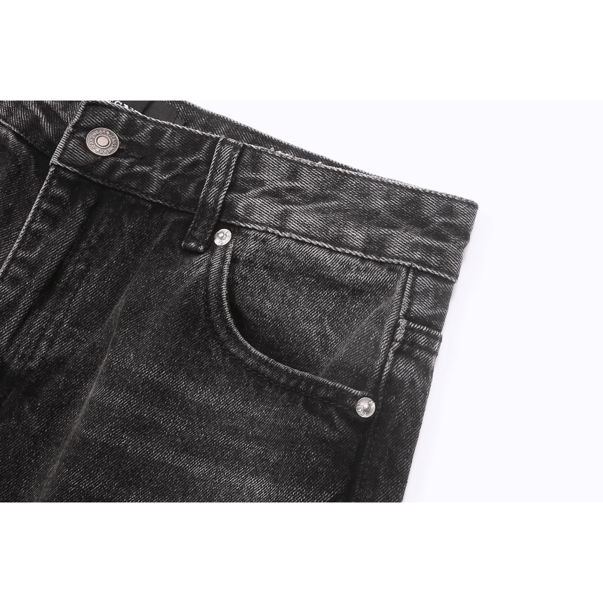 Flare Denim v2 | Washed Black