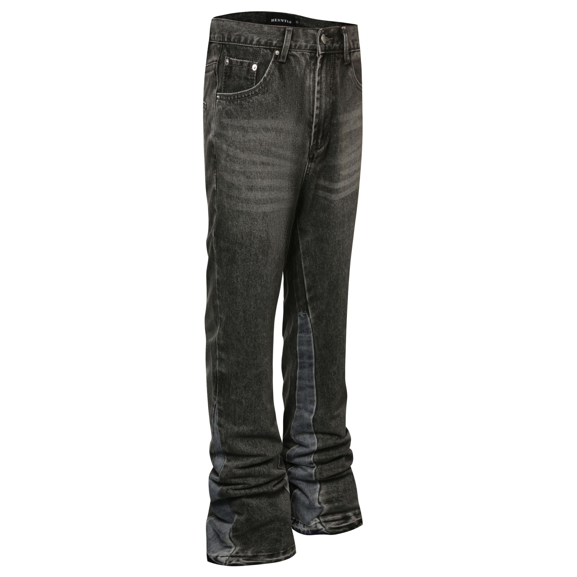 Flare Denim - Washed Black