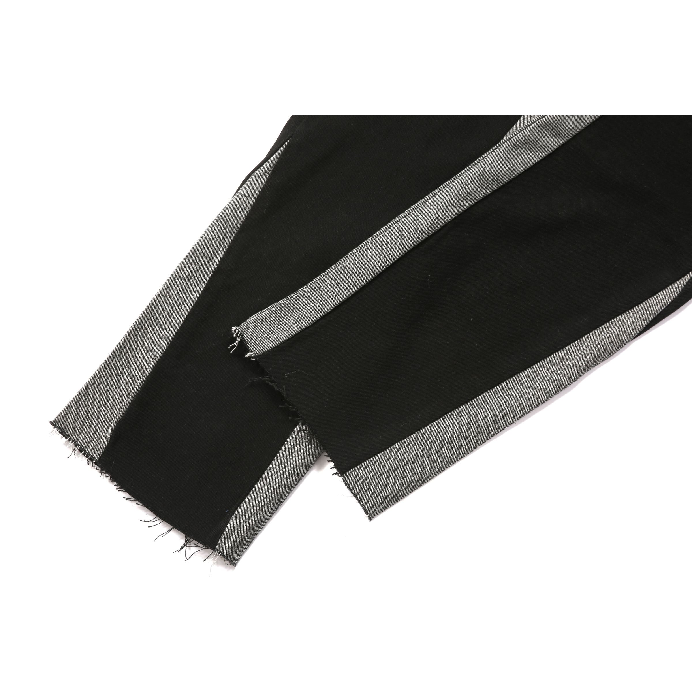 Flare Denim - Contrast Black