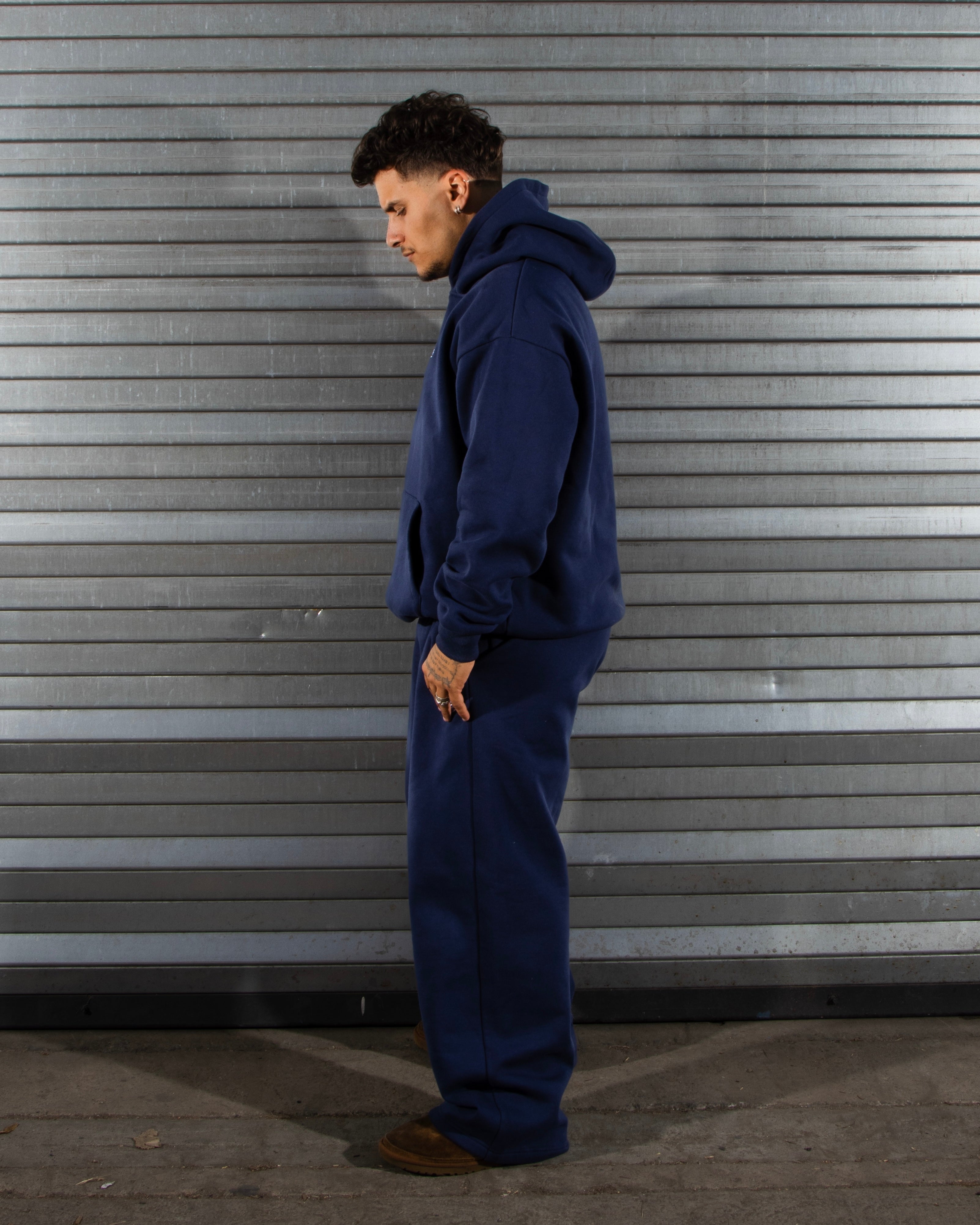 DCRB Tracksuit Open Leg Jogger - Navy Blue
