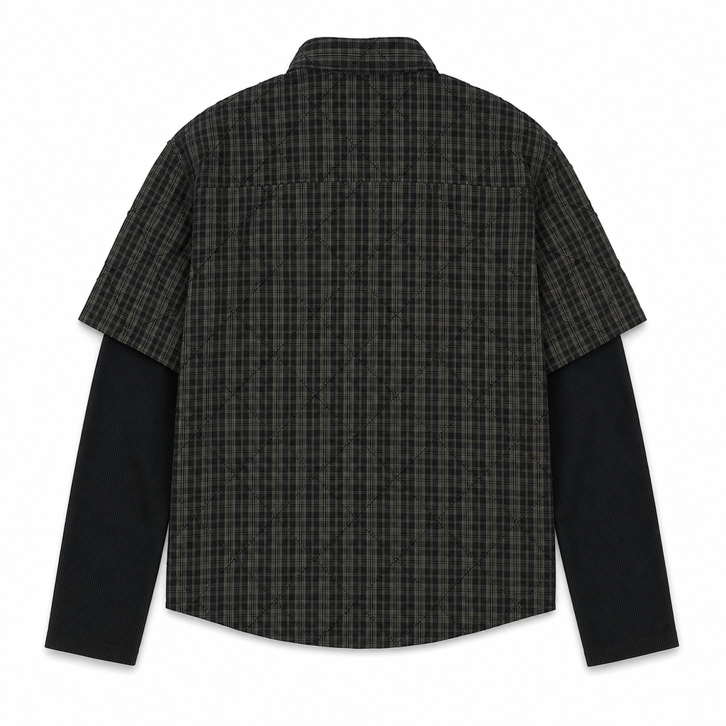 Layered Grid Shirt