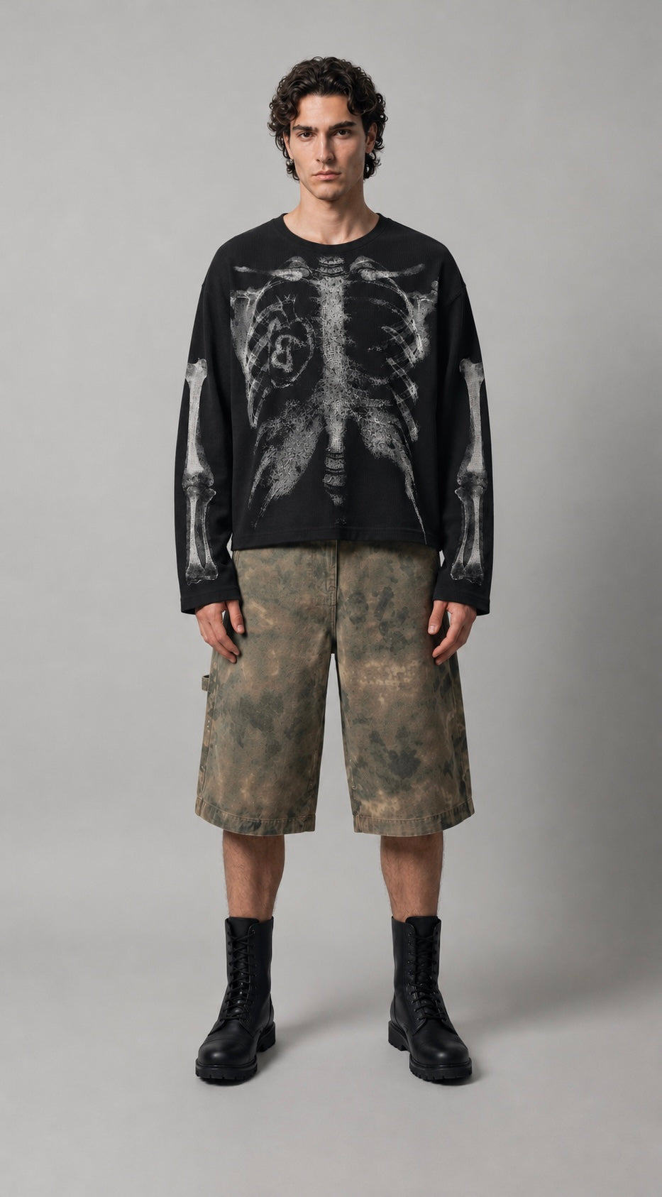 Skeleton Waffle Longsleeve