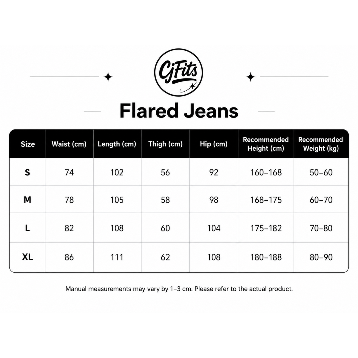 Faced Flared Jeans