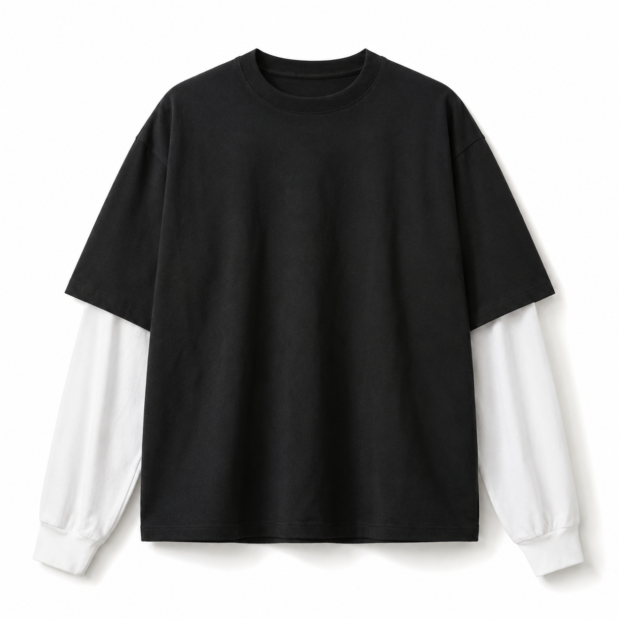 Oversized Layered Longsleeve T-Shirt