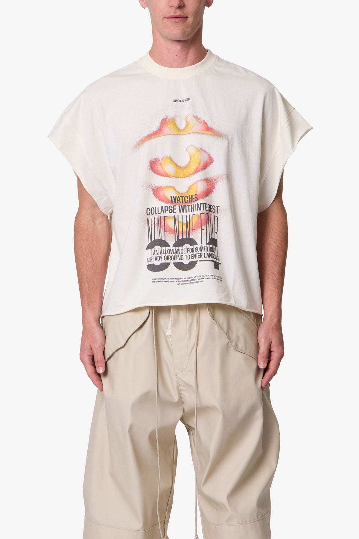 Retina Cut Off Tee - Off White