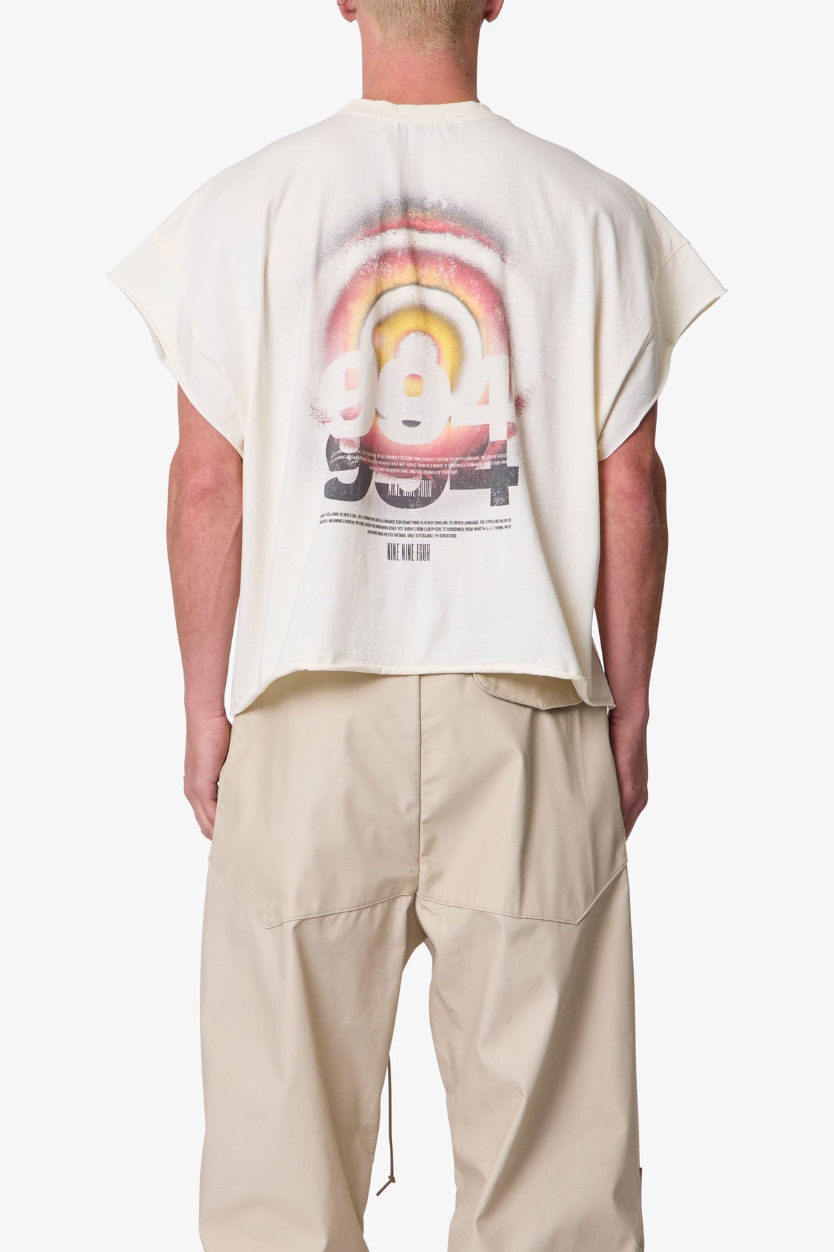 Retina Cut Off Tee - Off White