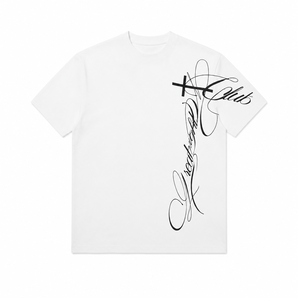 Script Cross Tee