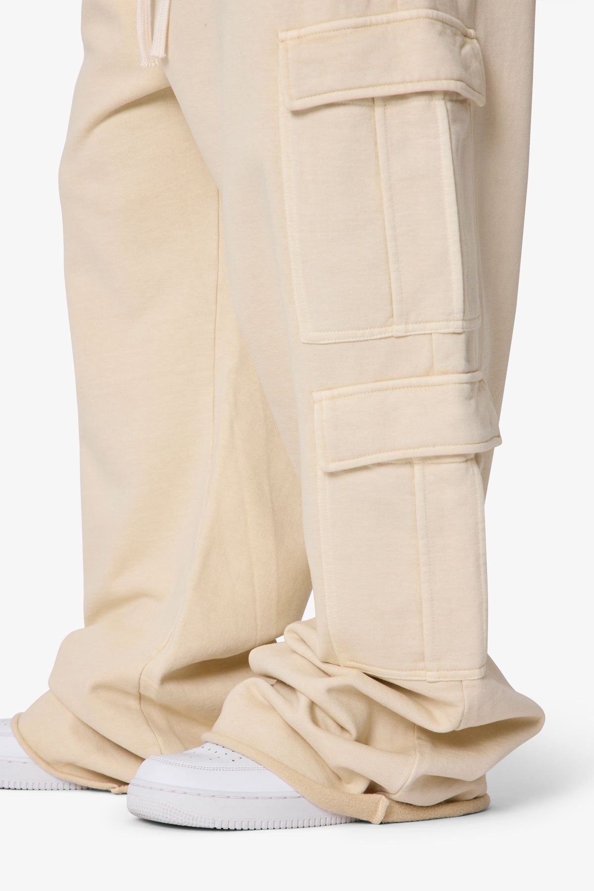 Ultra Baggy Cargo Sweatpants - Off White