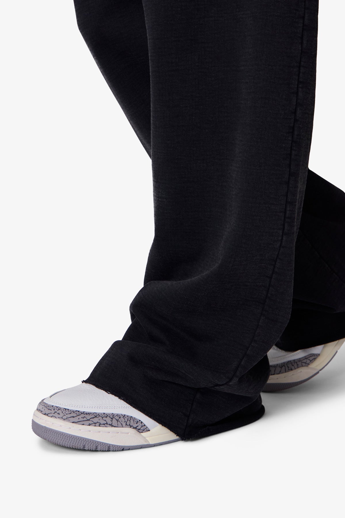 Ultra Baggy Heavy Fleece Sweatpants - Washed Black