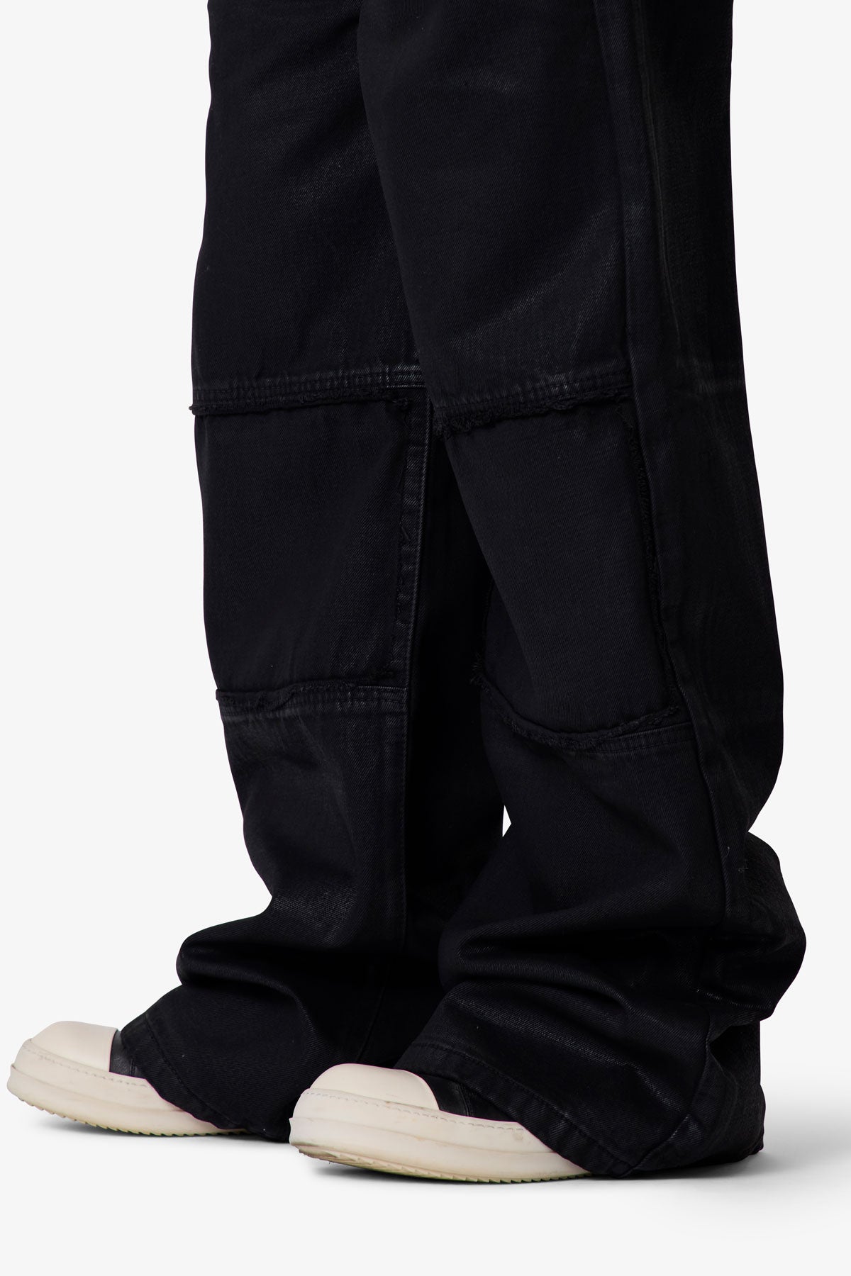 Ultra Wide Waxed Work Pants - Black