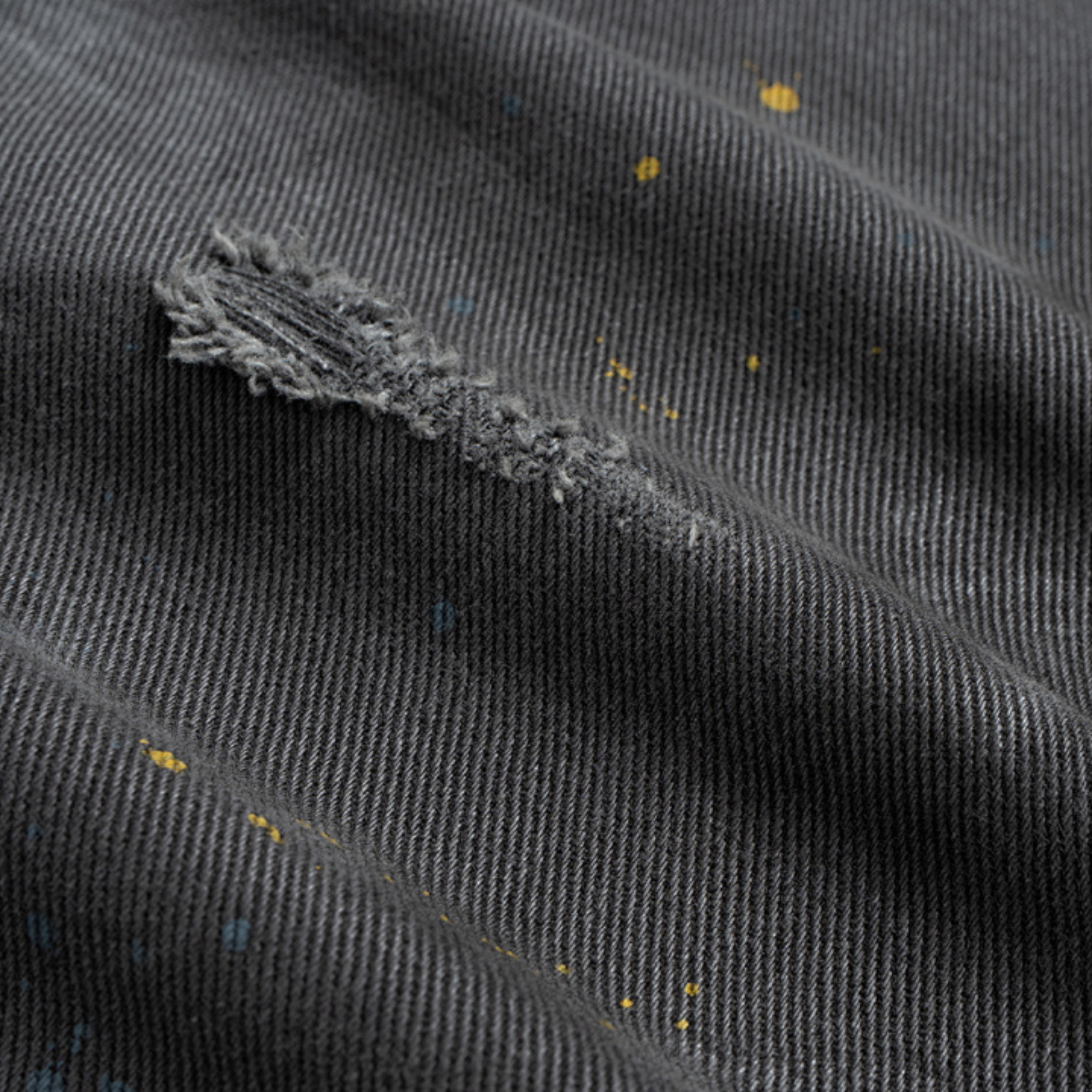 Double Knee | Distressed Black