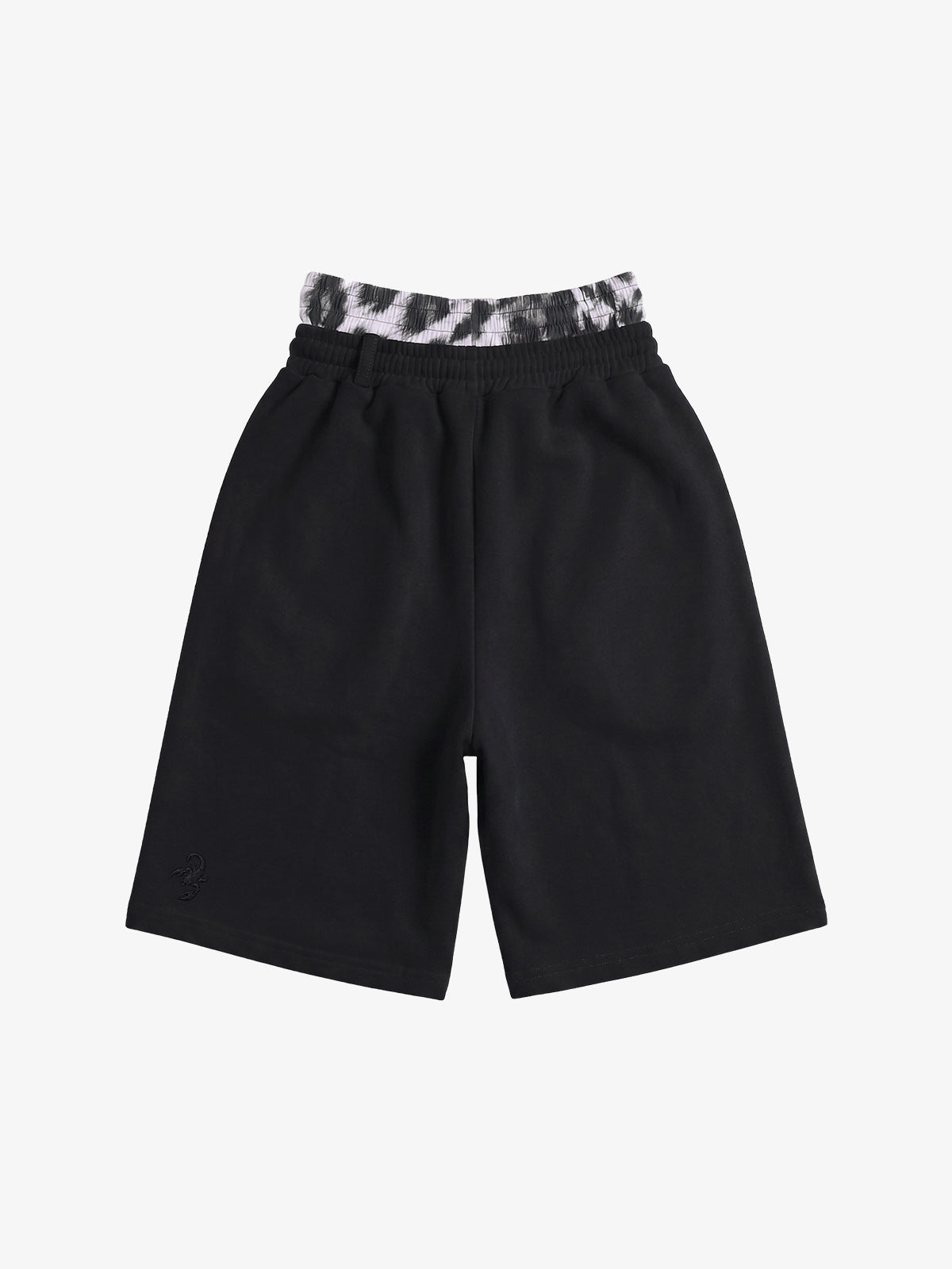 Logo Embroidery Double Waist Shorts