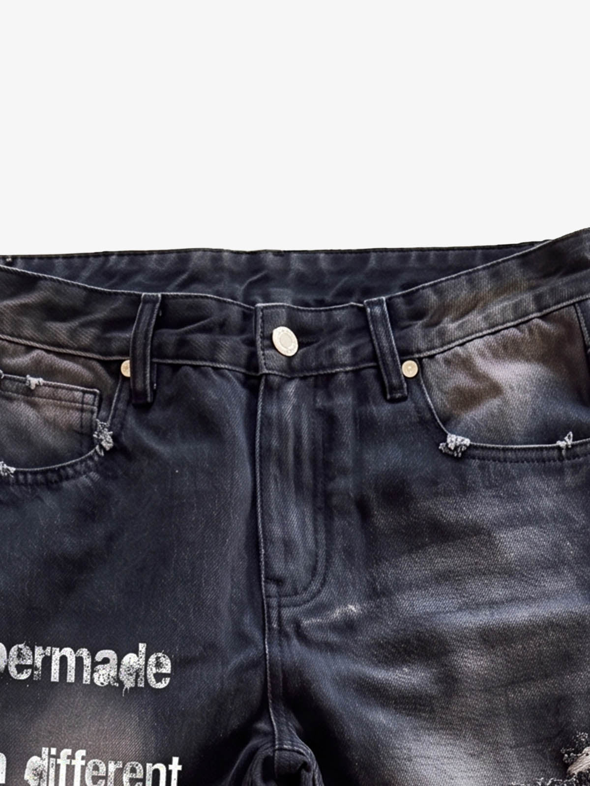 Distressed Ripped Slim Jeans