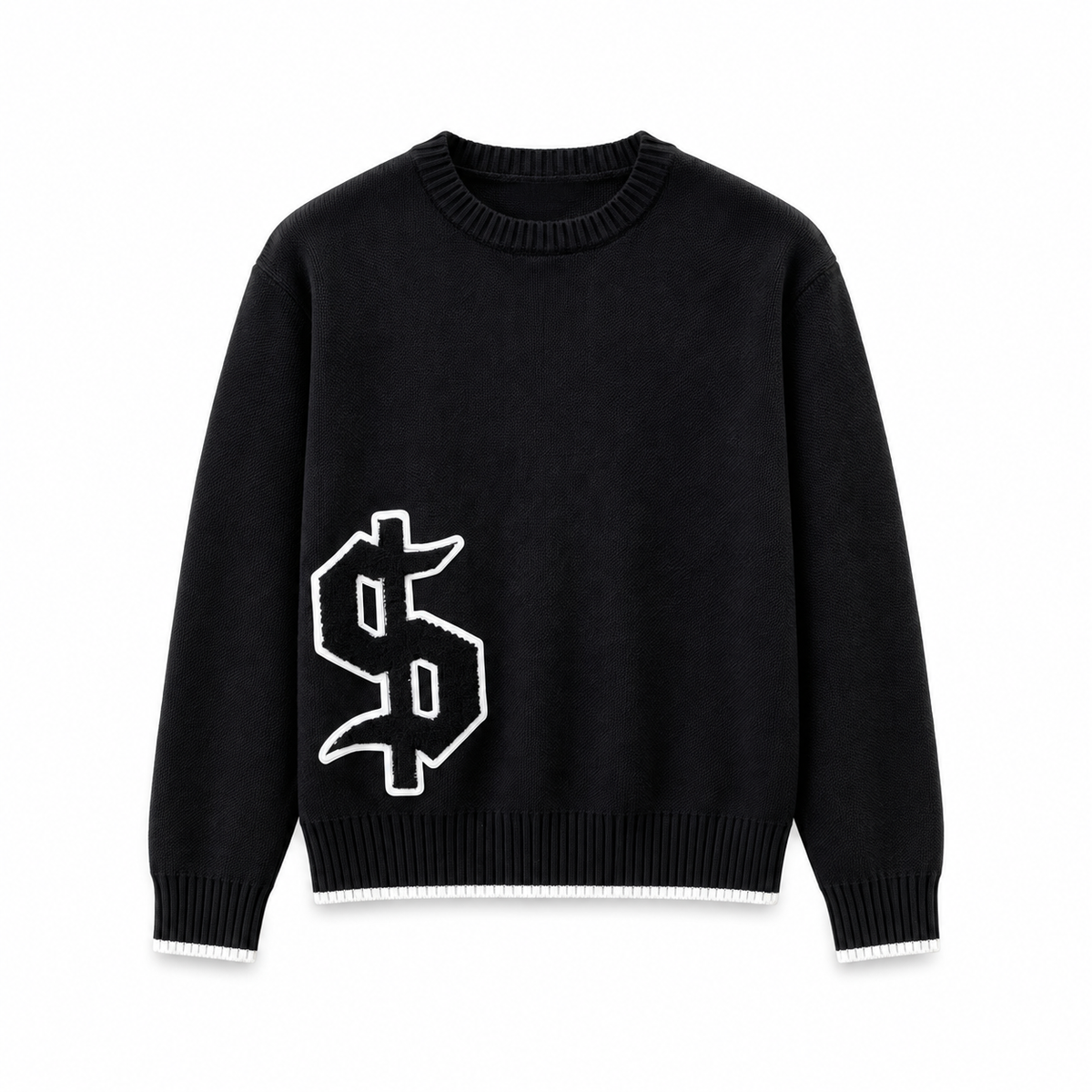 dollar black knit sweater