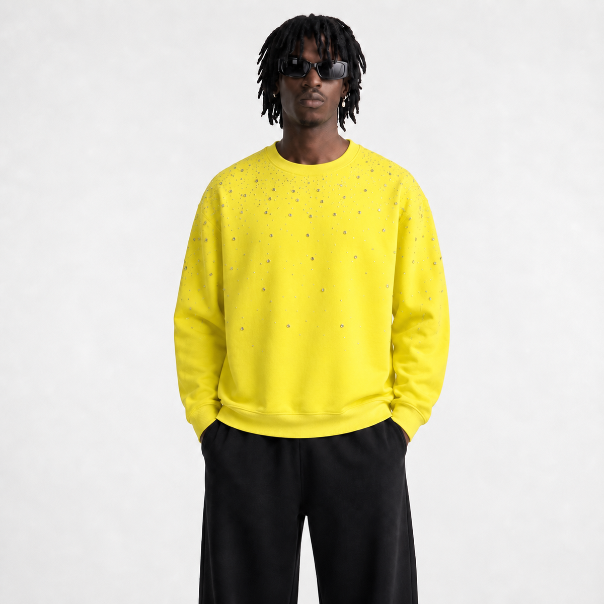 Rhinestone Galaxy Crewneck