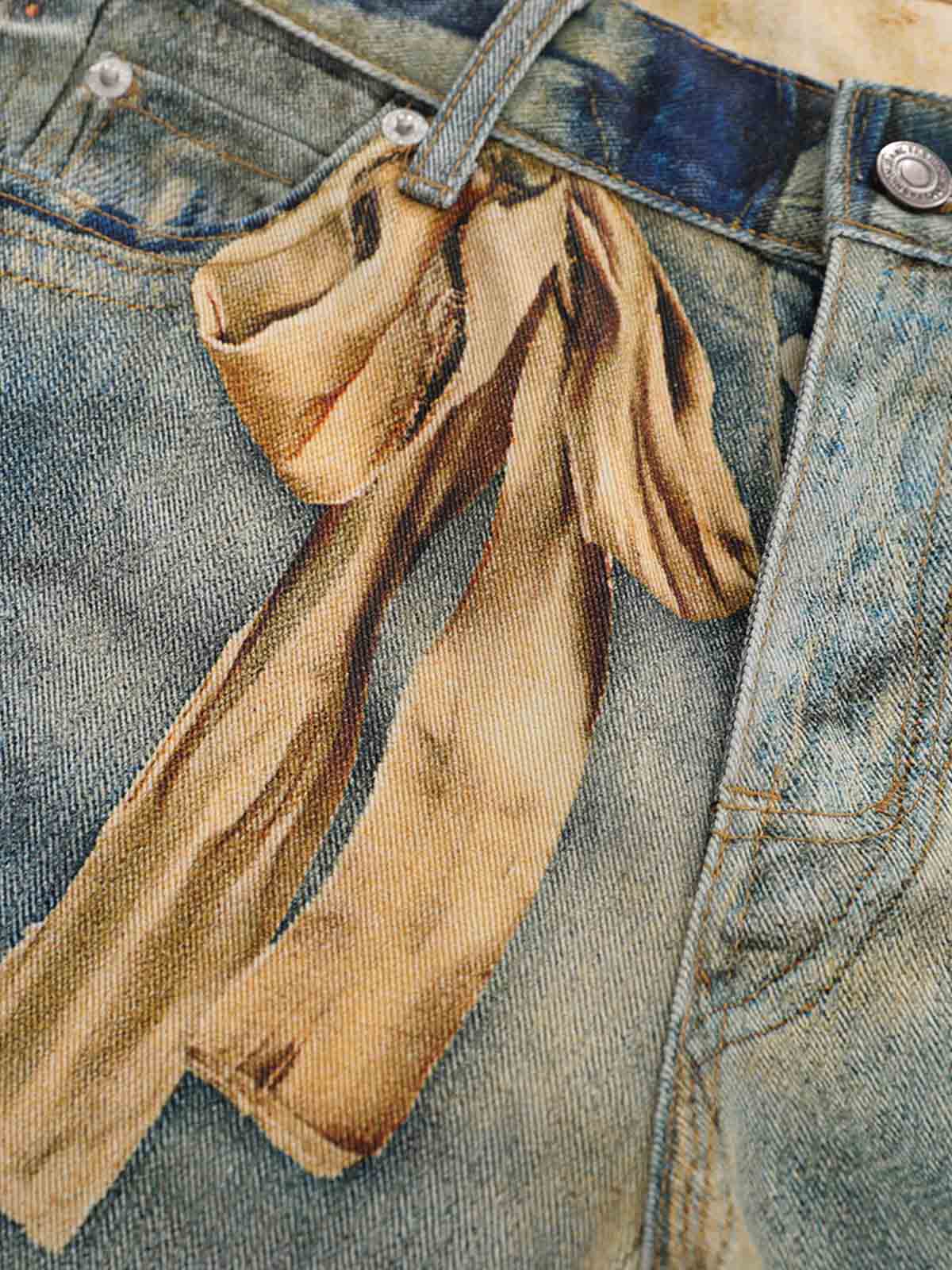 Teddy Bear Decor Pockets Baggy Pants