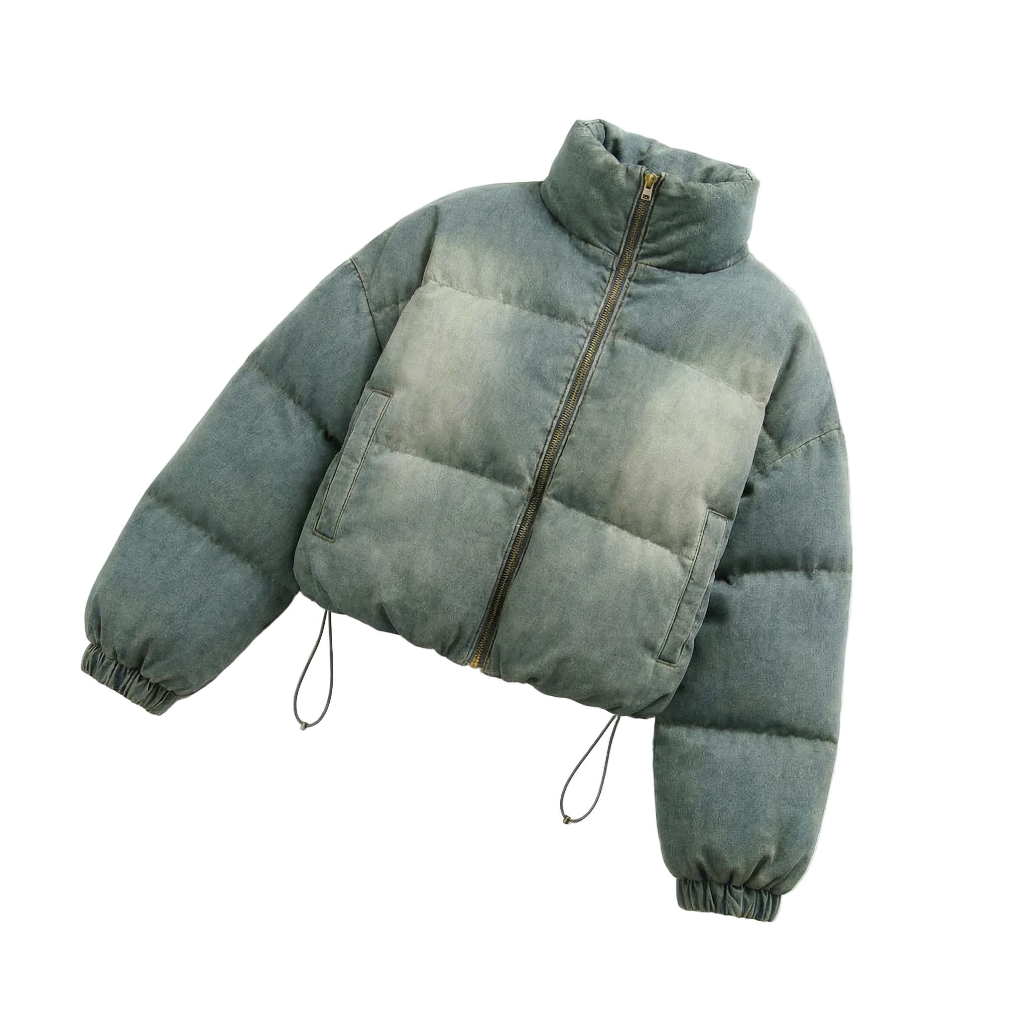Denim Puffer Jacket
