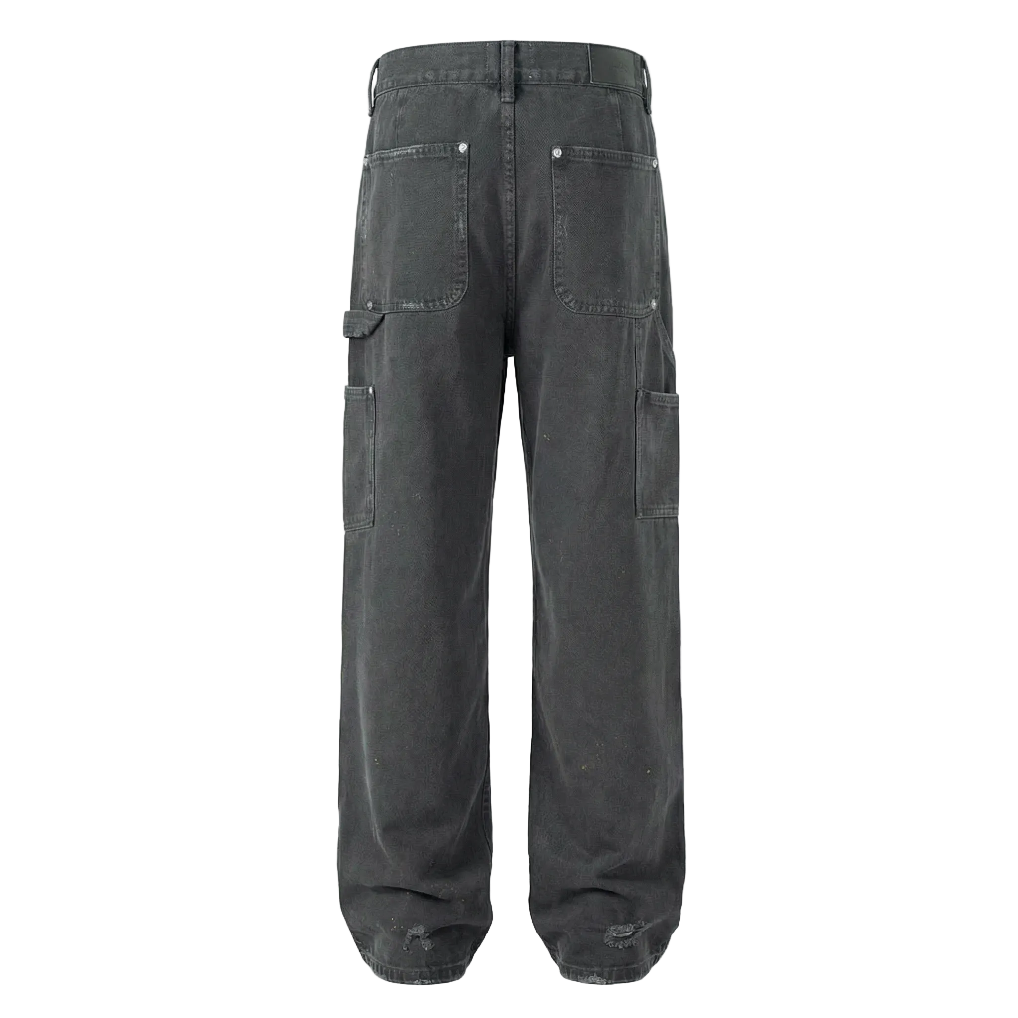 Double Knee | Distressed Black