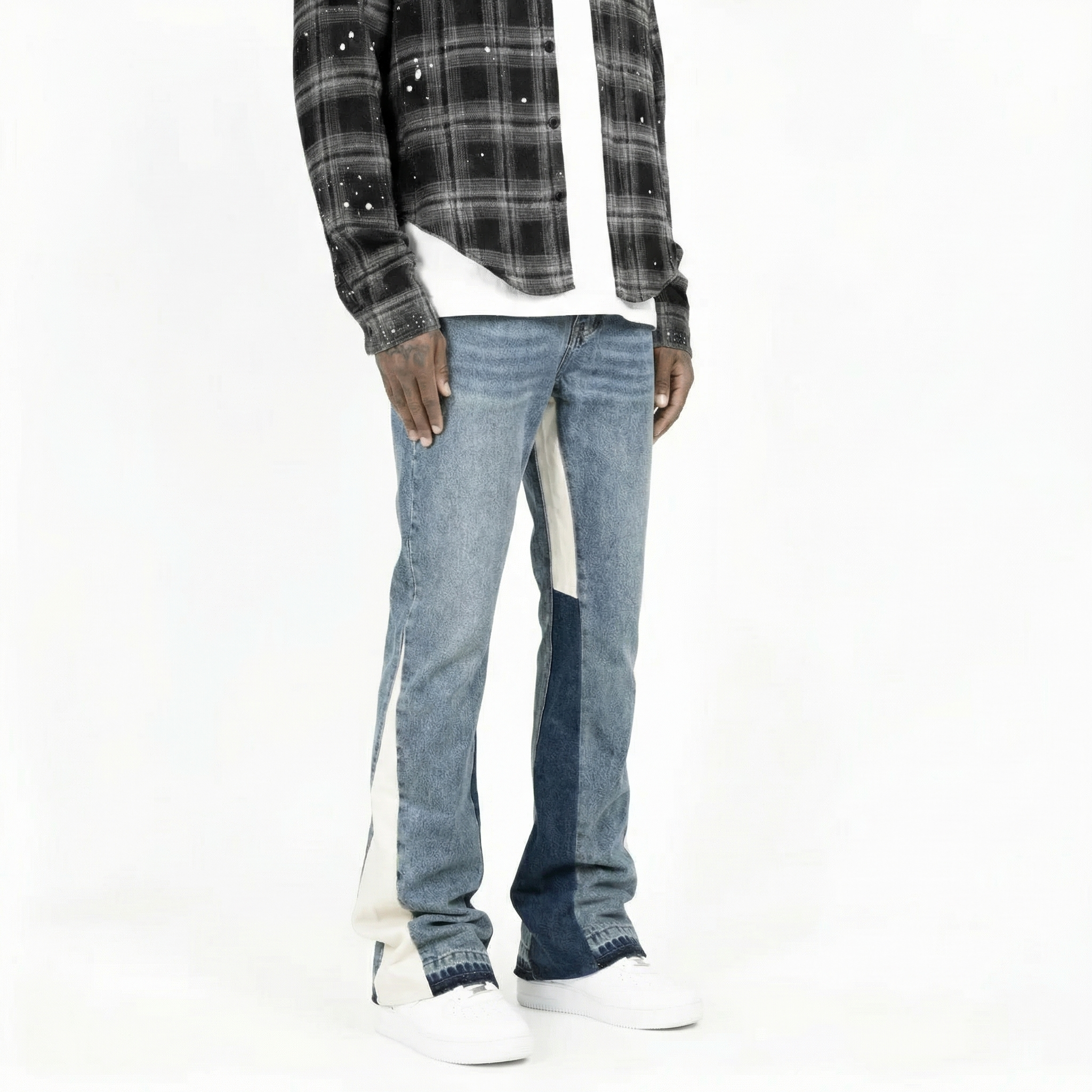 Flare Denim V2 - Paneled Indigo