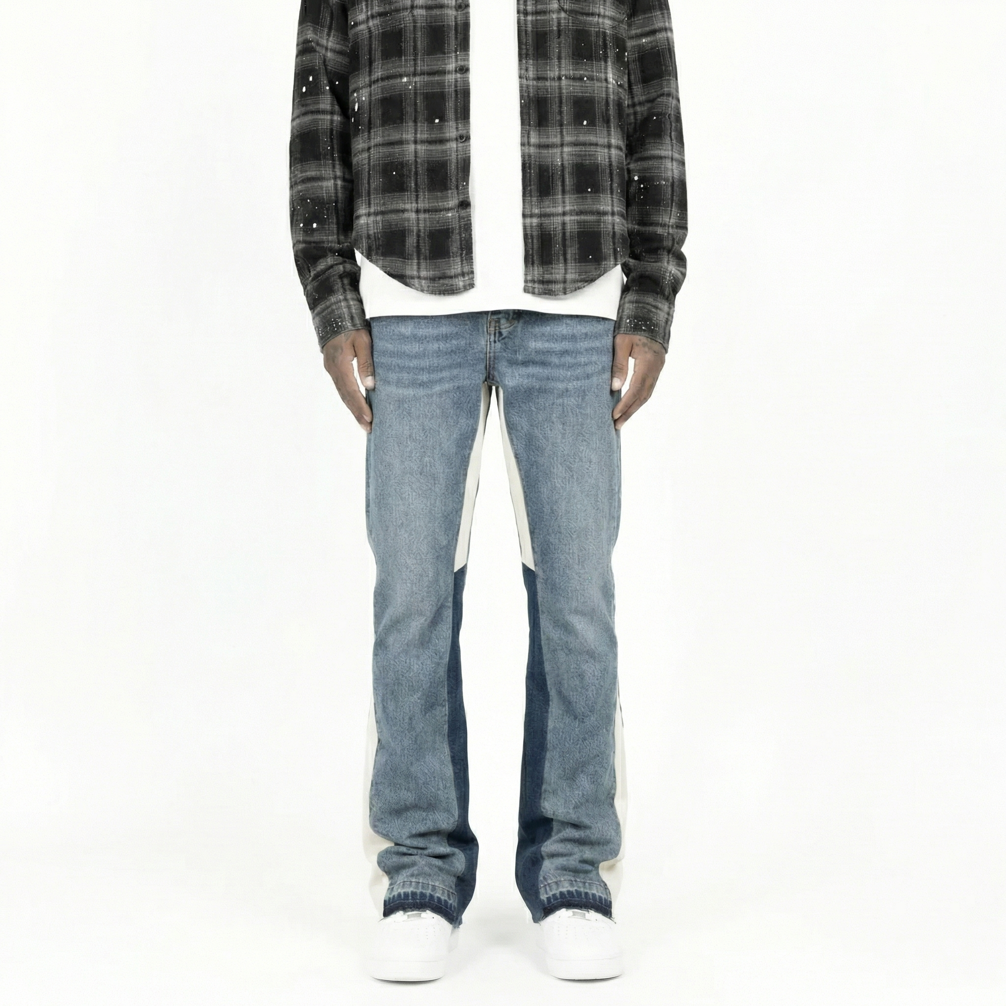 Flare Denim V2 - Paneled Indigo