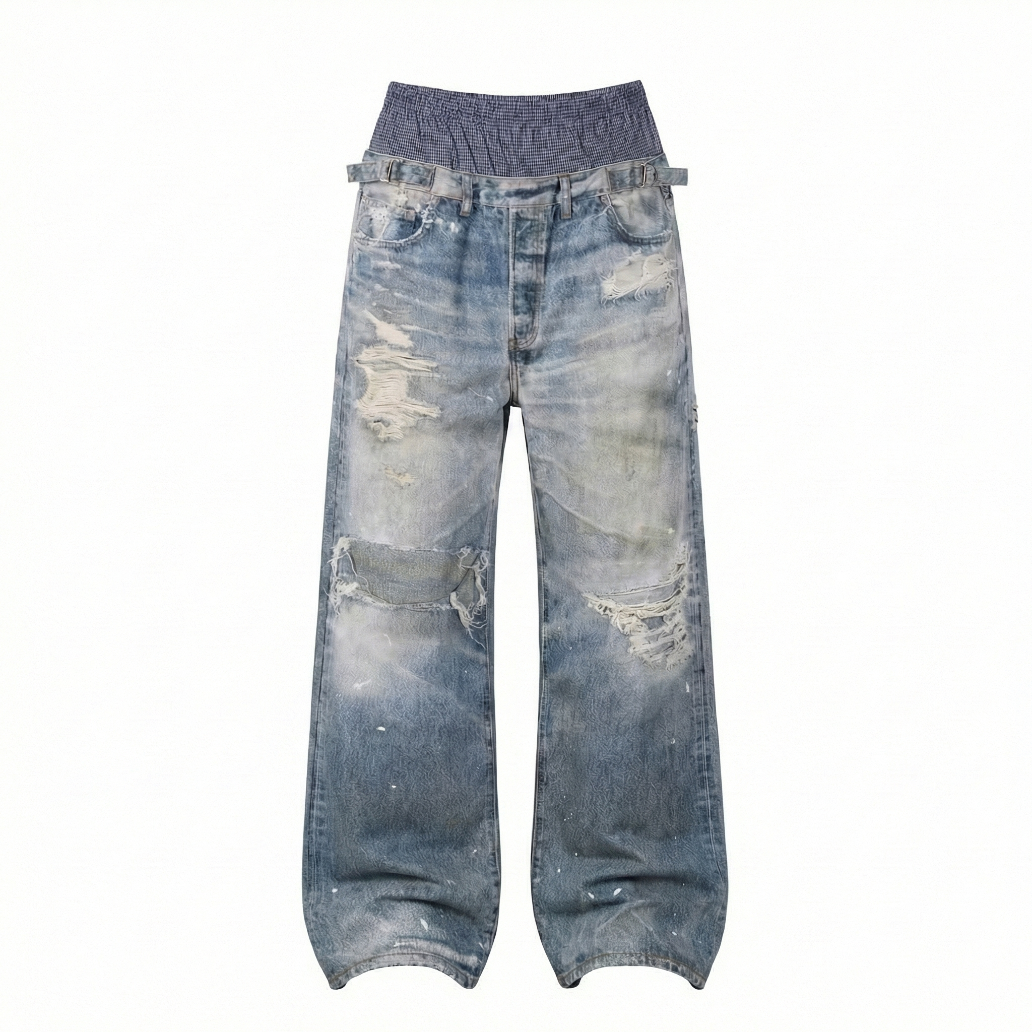 Boxer-Insert Baggy Denim