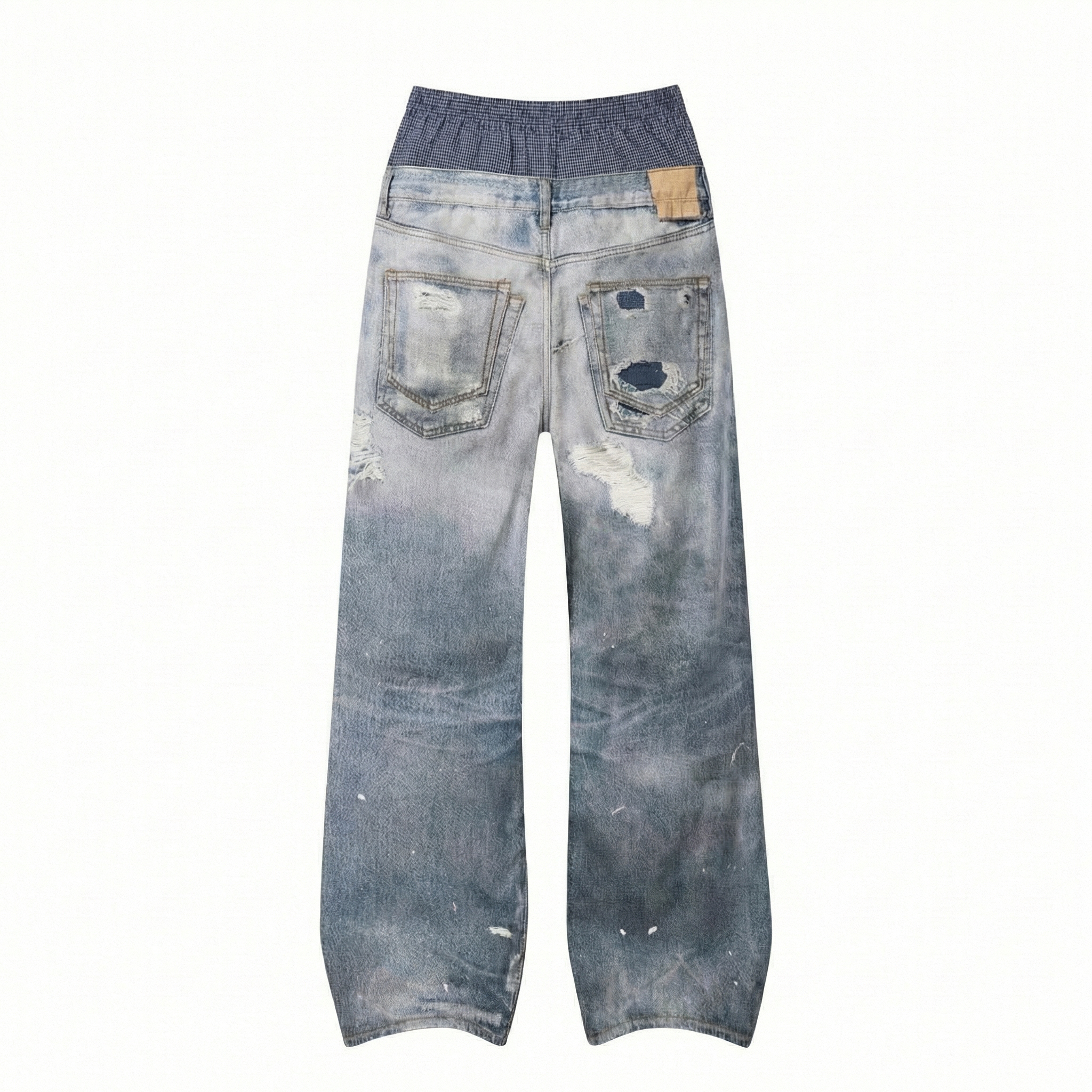 Boxer-Insert Baggy Denim