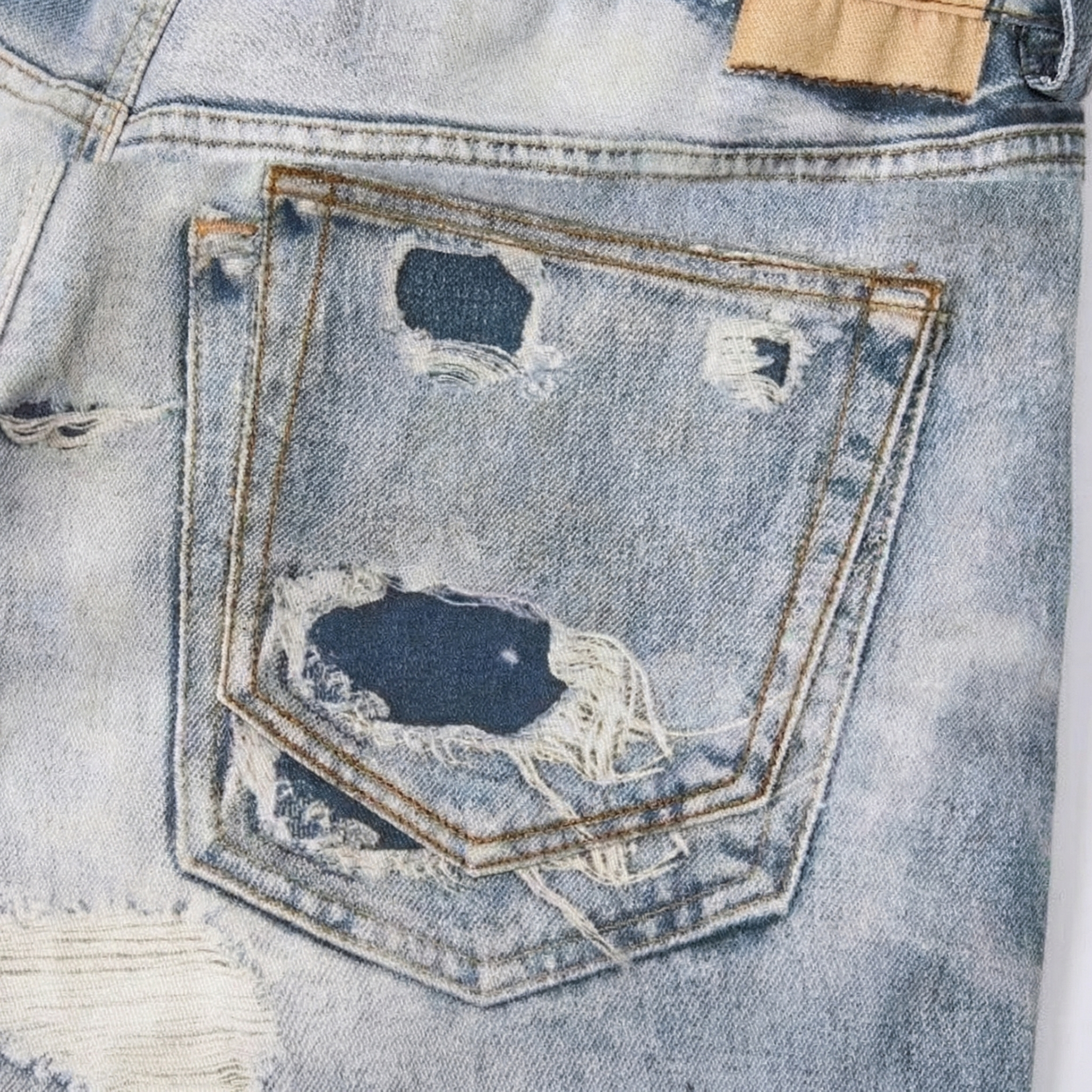 Boxer-Insert Baggy Denim