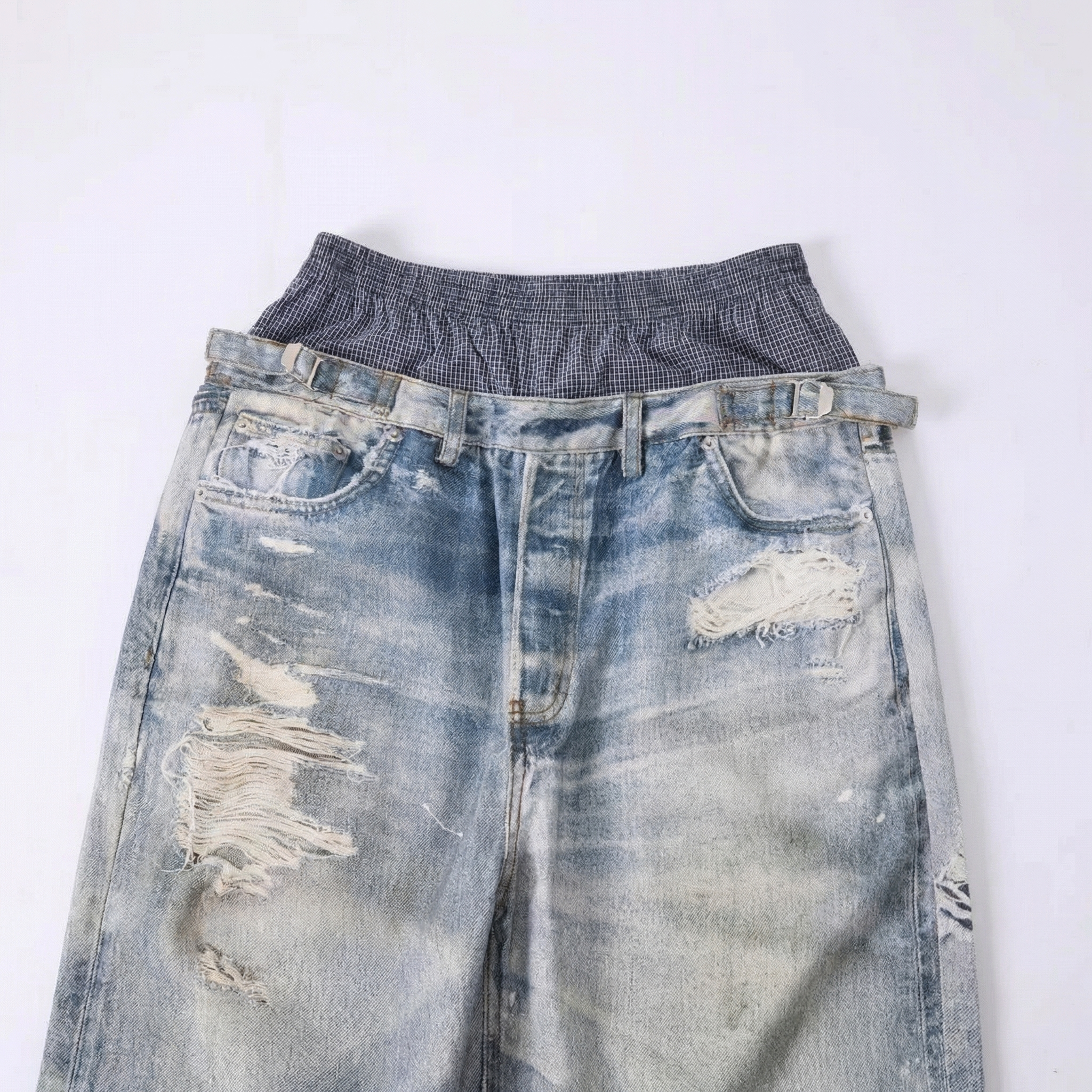 Boxer-Insert Baggy Denim