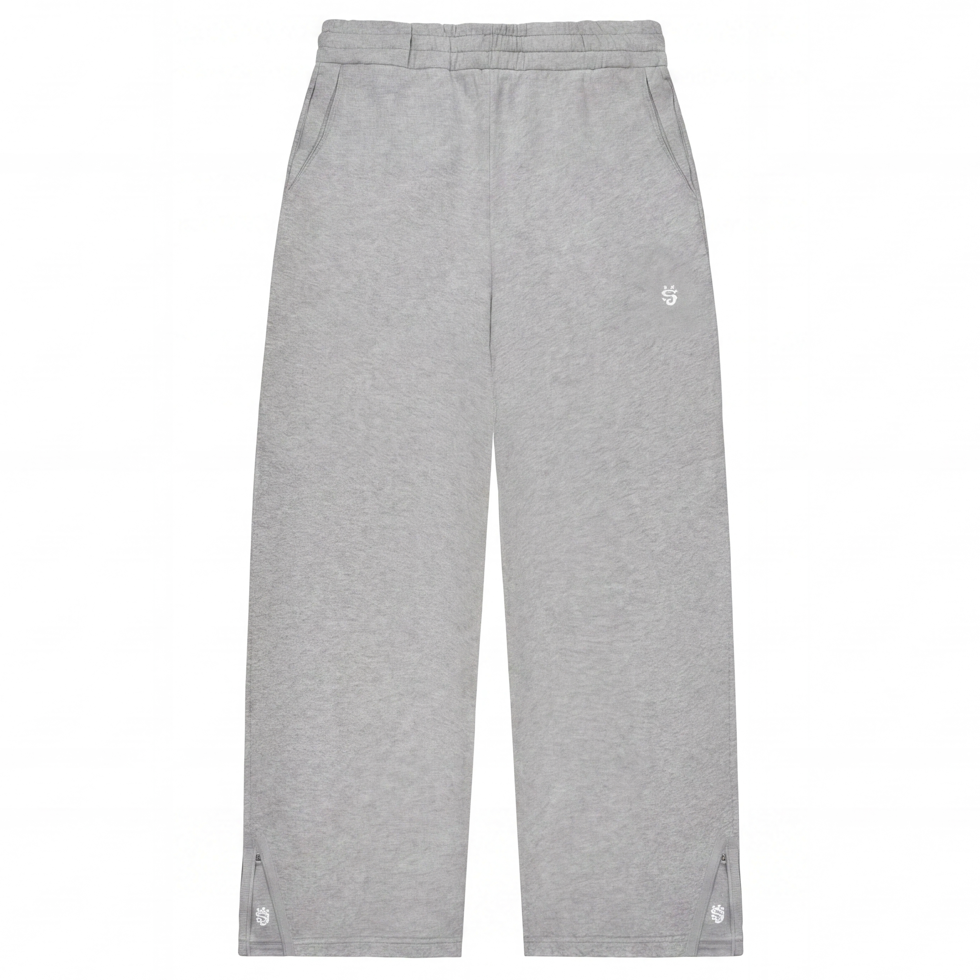 GREY WIDE LEG JOGGERS