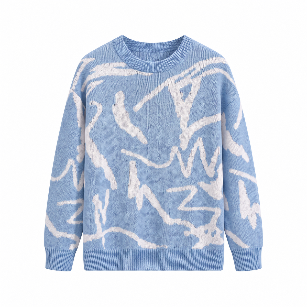 segno blue knit sweater